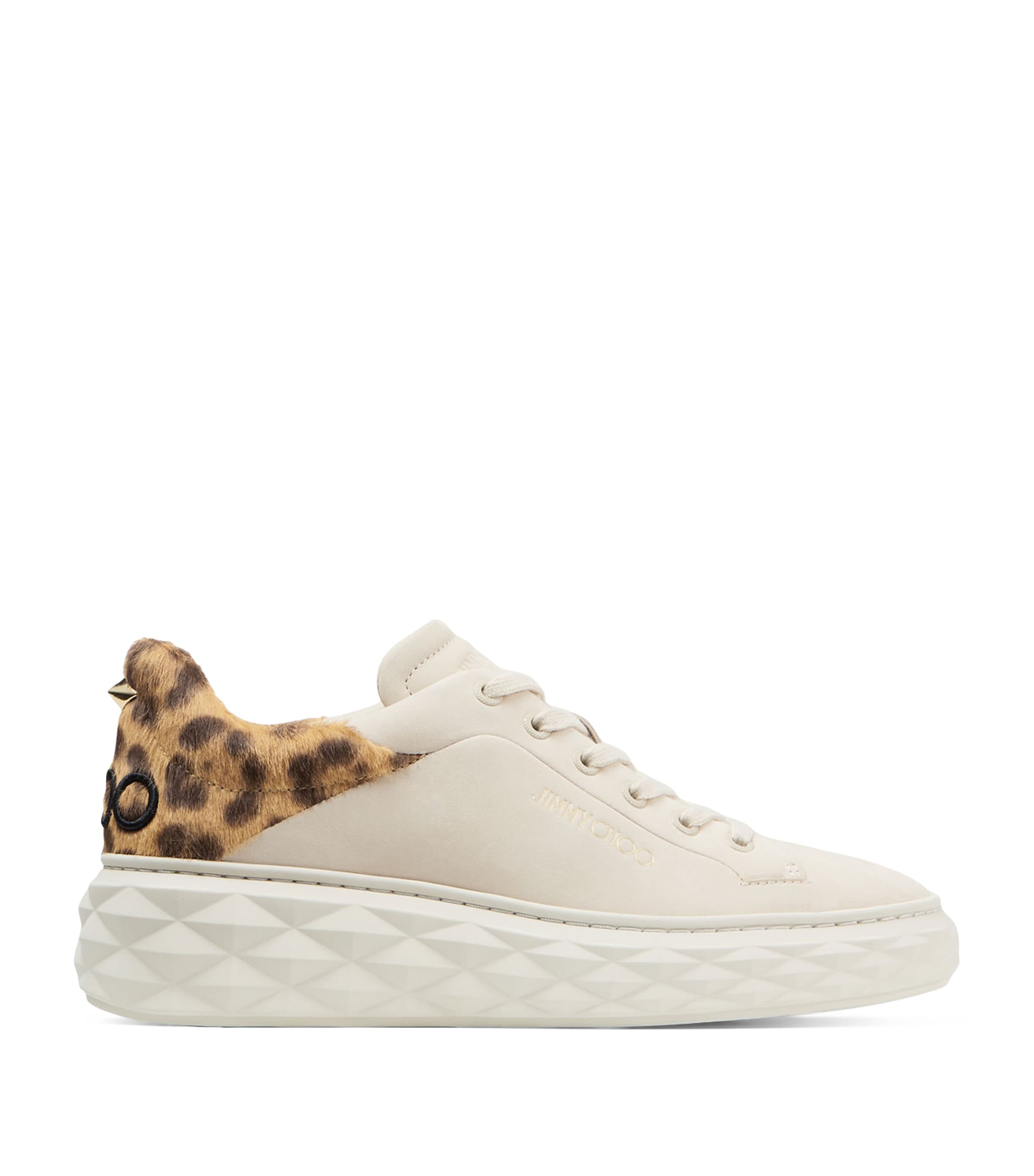 Jimmy Choo Diamond Maxi Sneakers - Women's - Leather In White