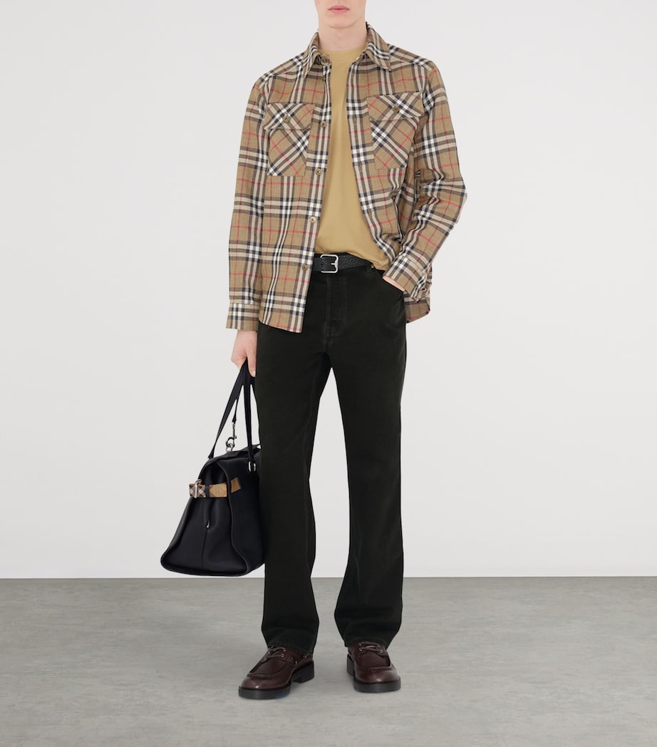 Cotton EKD Badge T-Shirt FLAX Image 2