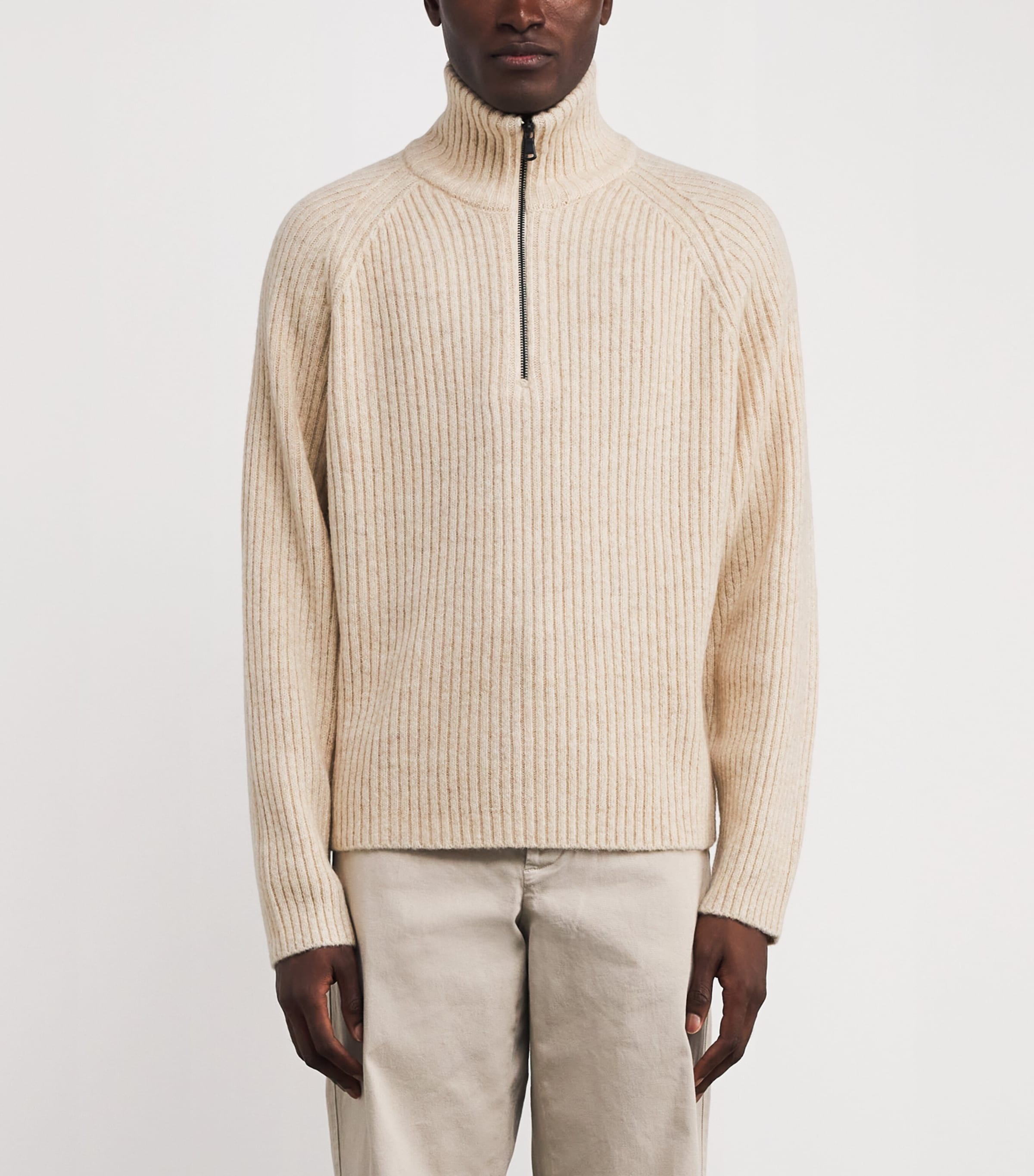 Wool-Blend Victor Sweater MOONBEAM MELANGE Image 3