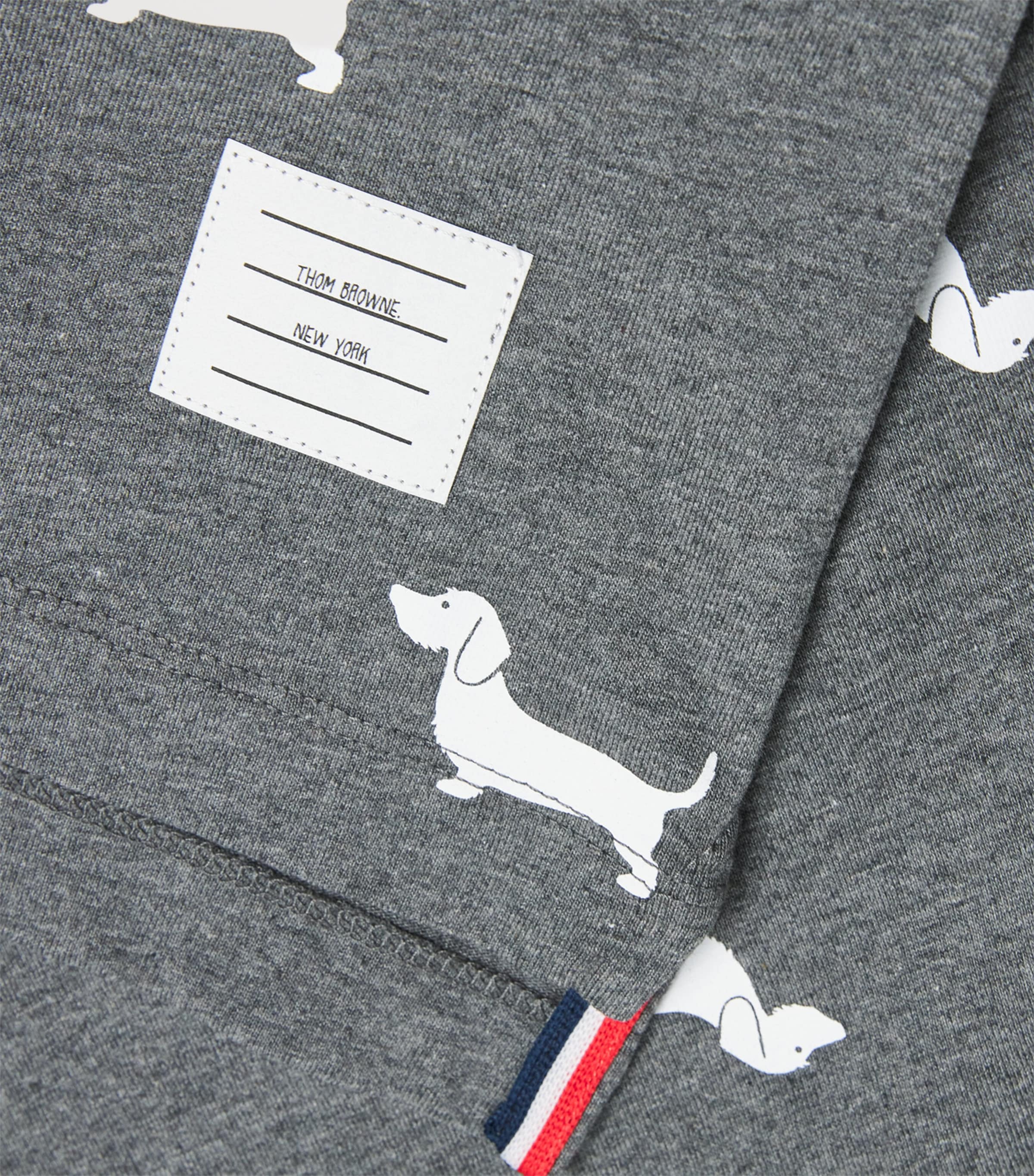 Thom Browne Kids Cotton Dog T-Shirt (2-12 Years) Med Grey Image 3