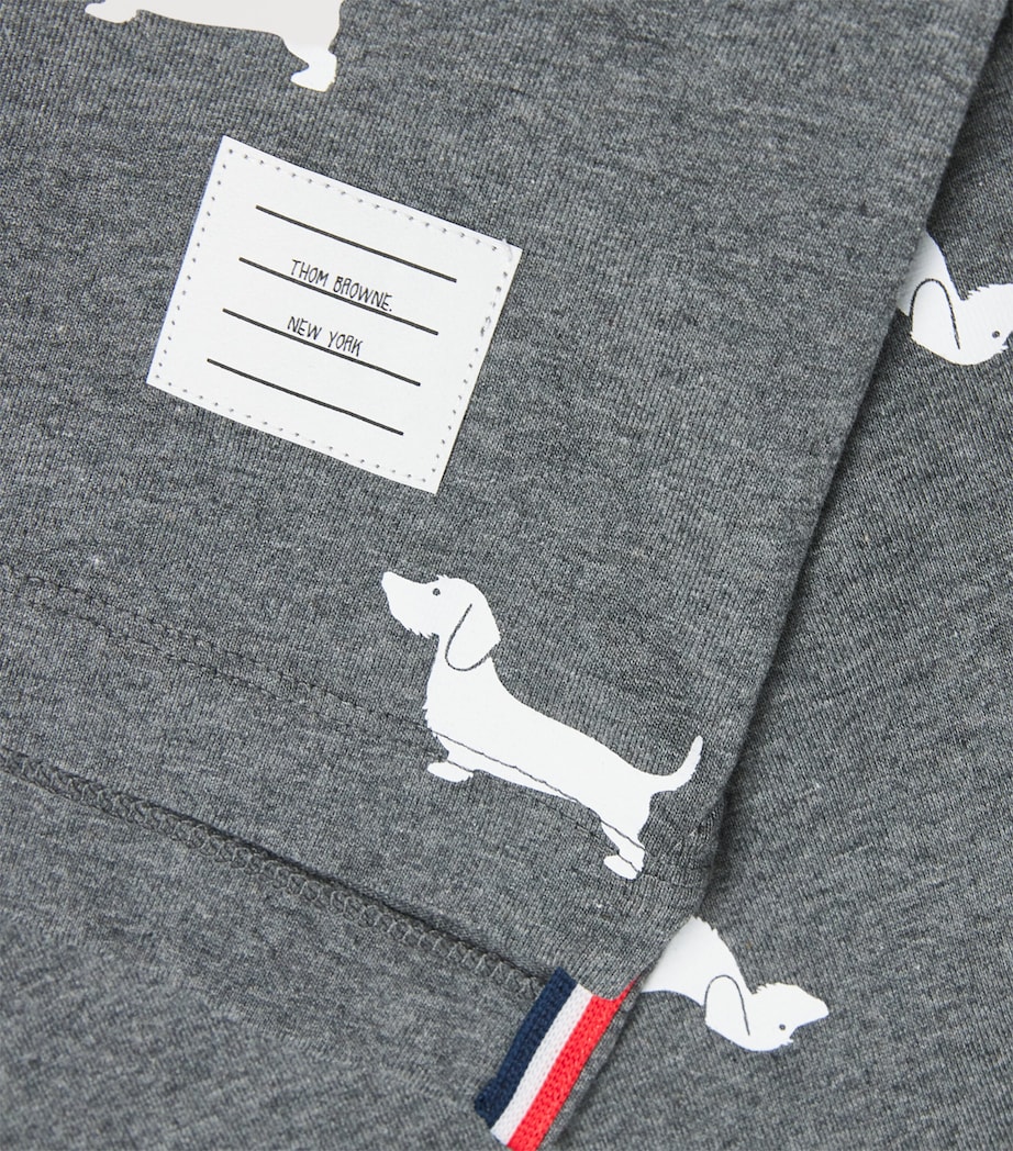 Thom Browne Kids Cotton Dog T-Shirt (2-12 Years) Med Grey Image 3