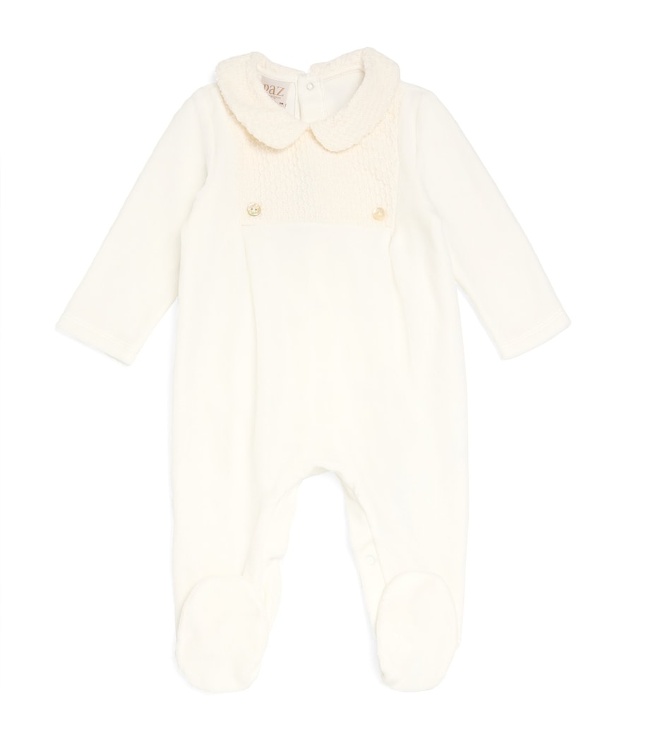 Cotton-Blend Velvet All-In-One (9 Months) 60 T362 Image 1