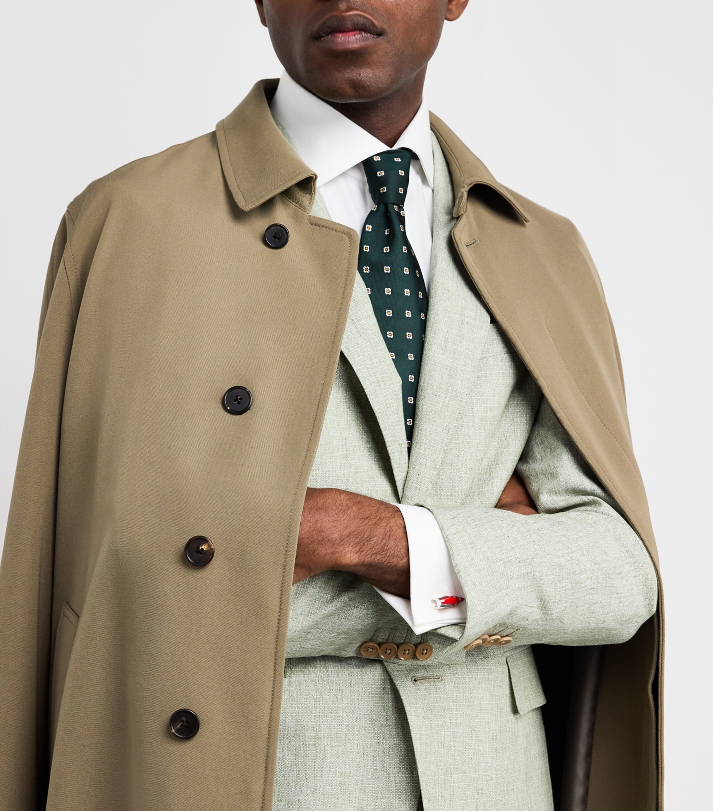 Sterling Silver Enamel Rocket Cufflinks SILVER Image 5