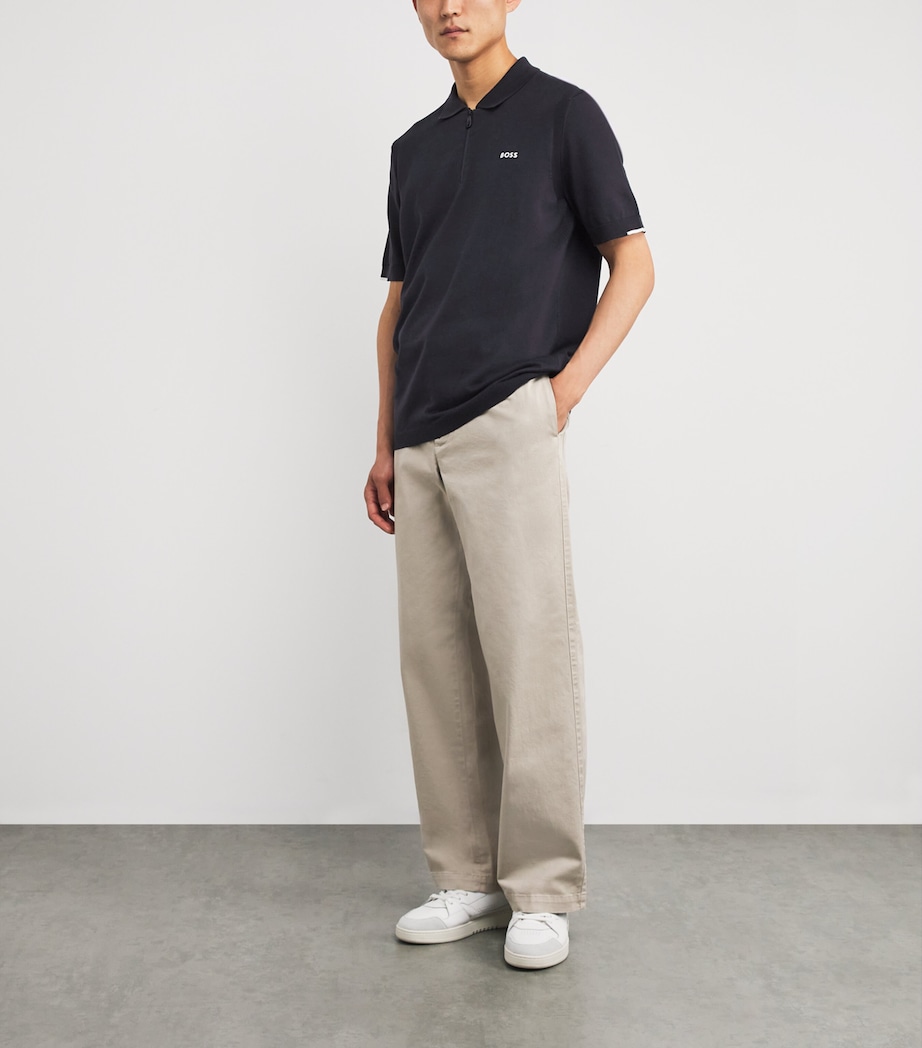 Cotton Short-Sleeve Ever-X Polo Shirt 402DARK BLUE Image 2