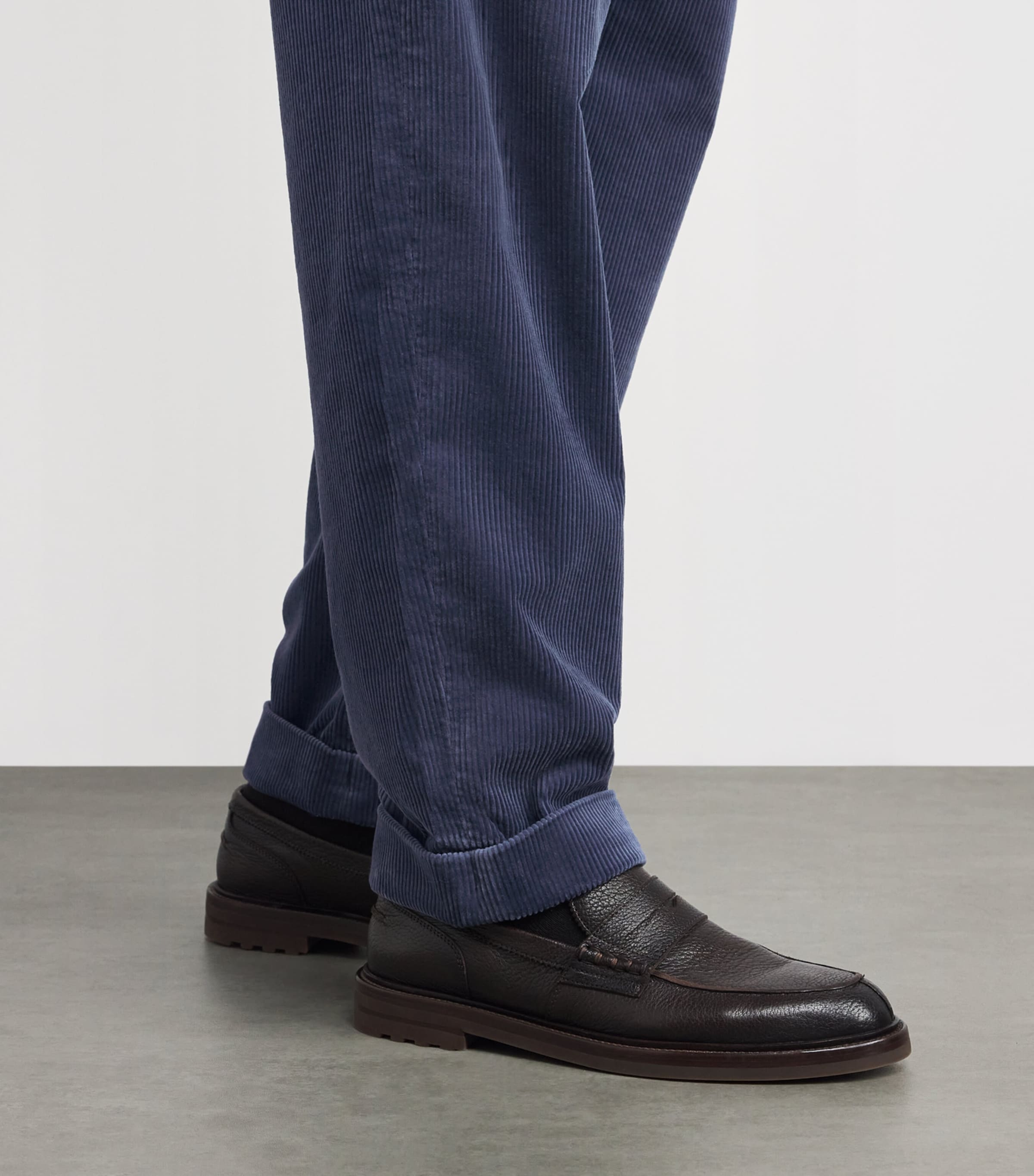 Corduroy Whitman Trousers NAVY Image 6
