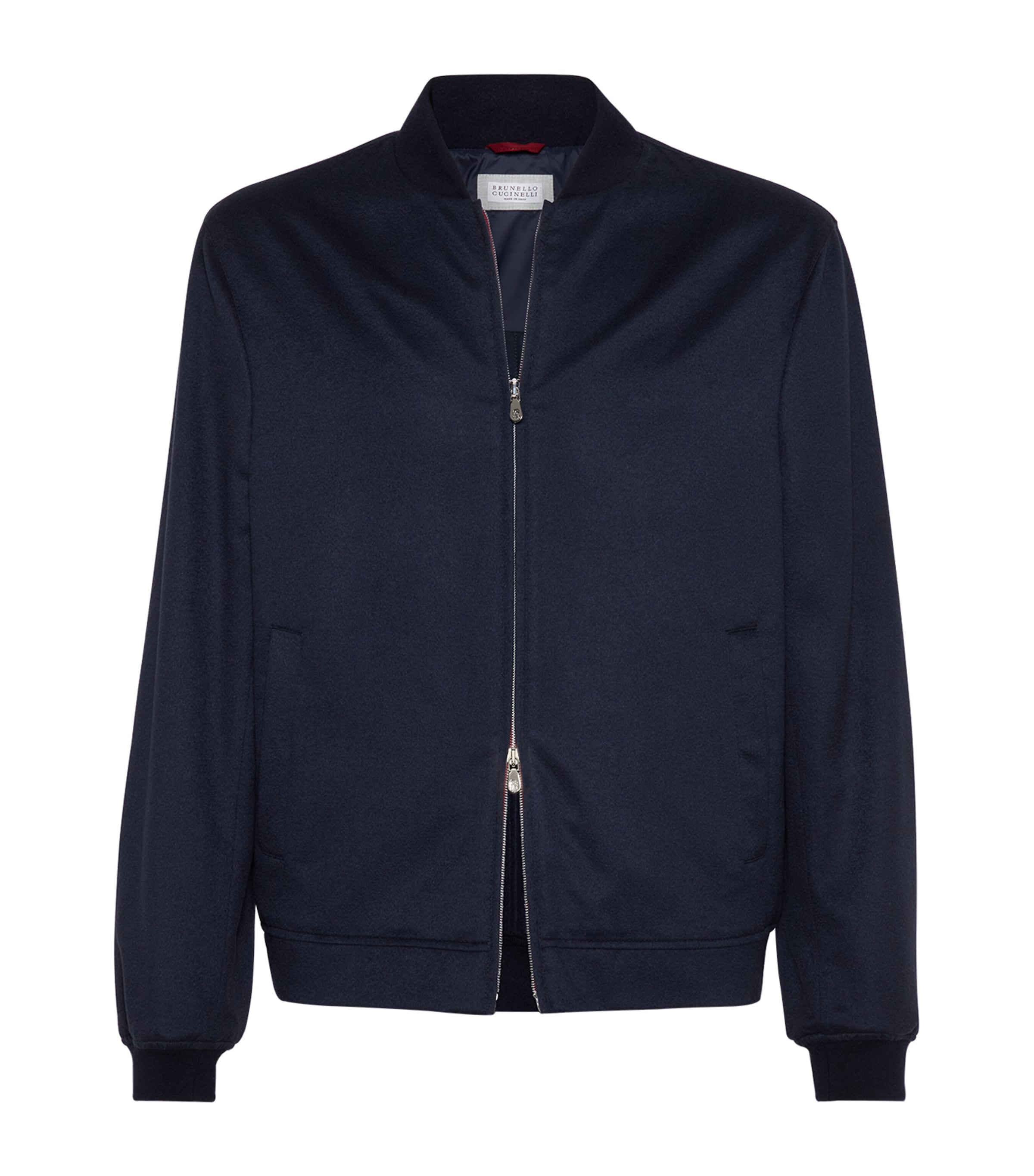 Cashmere Flannel Bomber Jacket CU926 Image 1