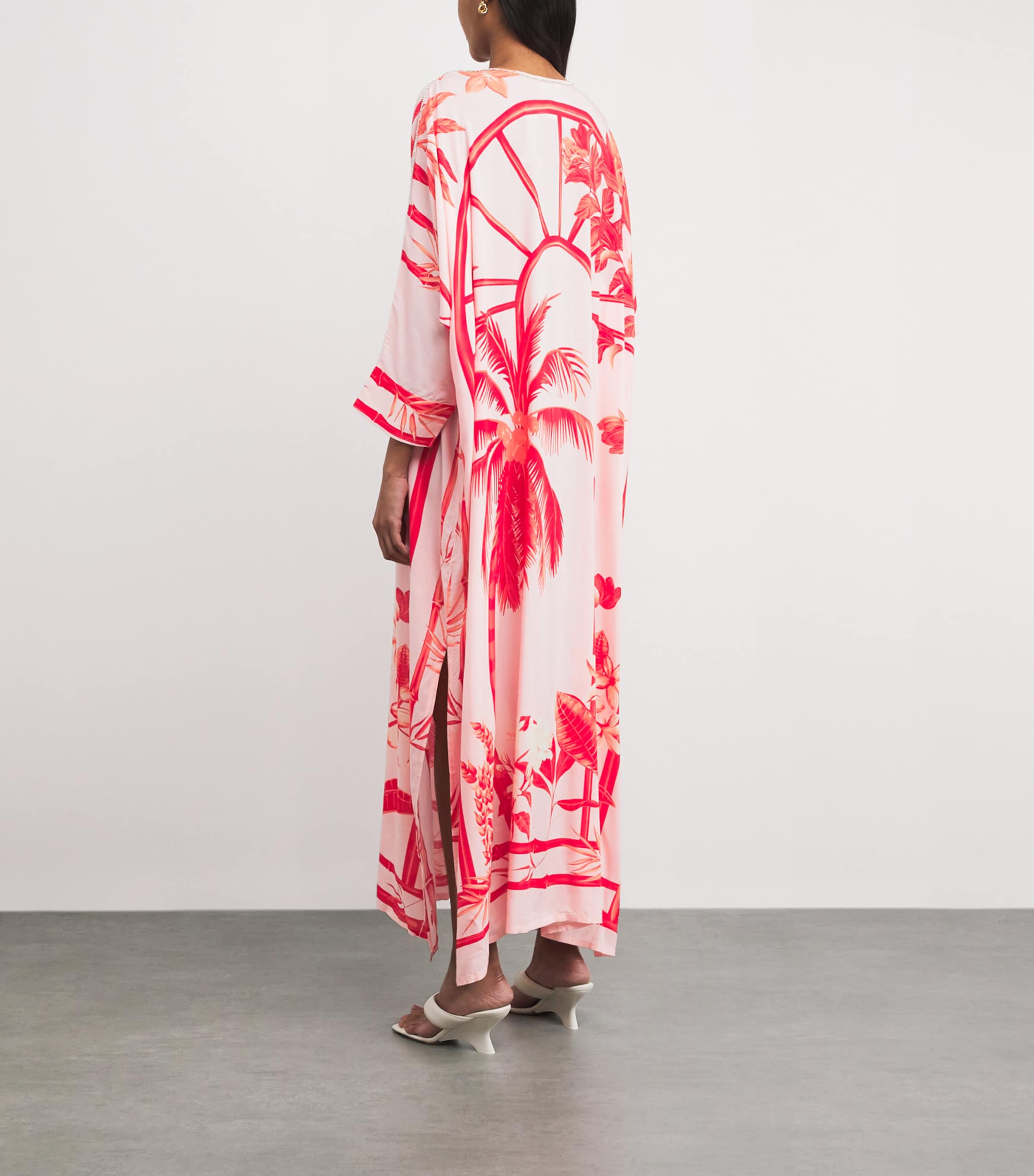 Studded Batwing Maxi Kaftan Dress BLUSH/COCONUT Image 3