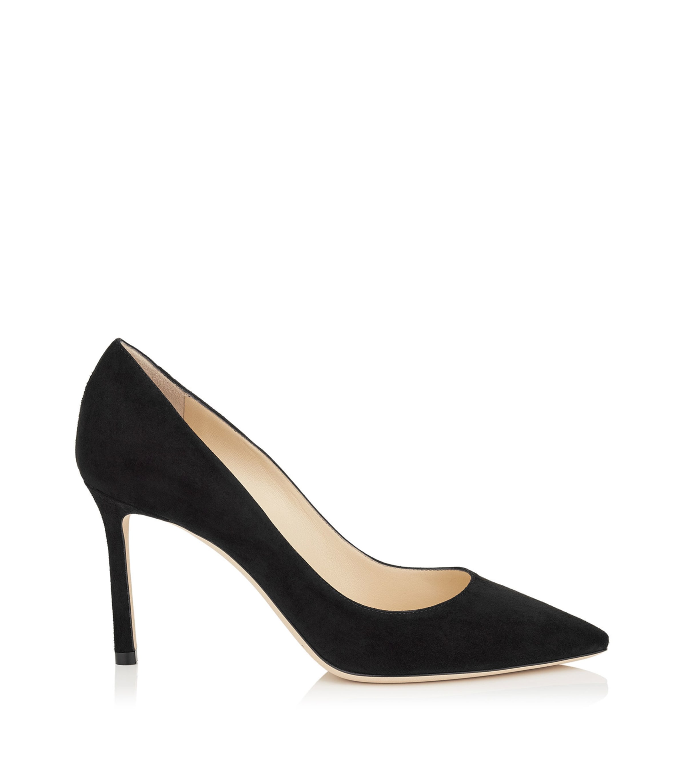 Jimmy Choo Romy 85 Suede Pumps In Black