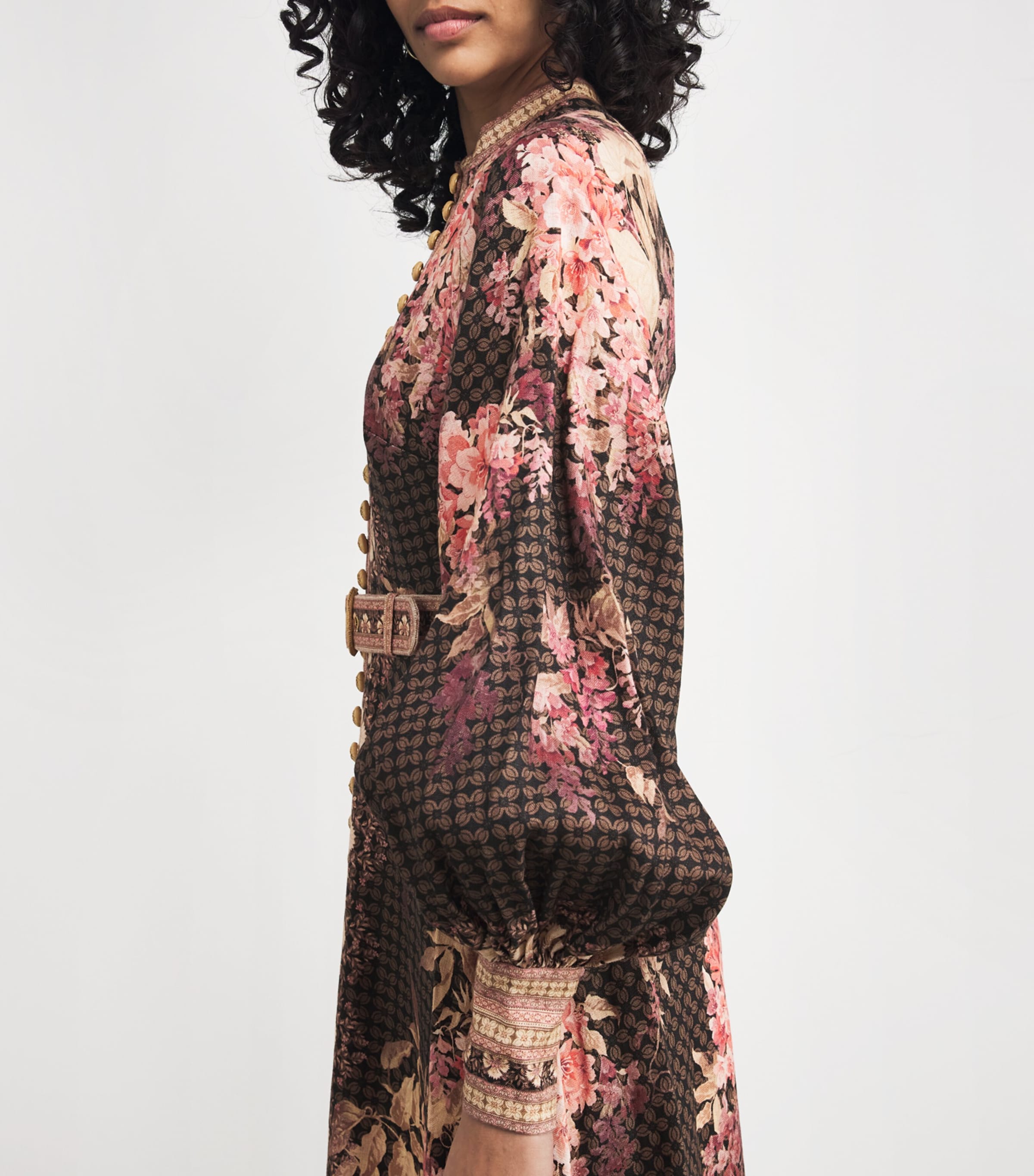 ZIMMERMANN ジマーマン ワンピース Illuminate floral 1041007 Zimmermann Linen Illuminate Midi Dress | Harrods US