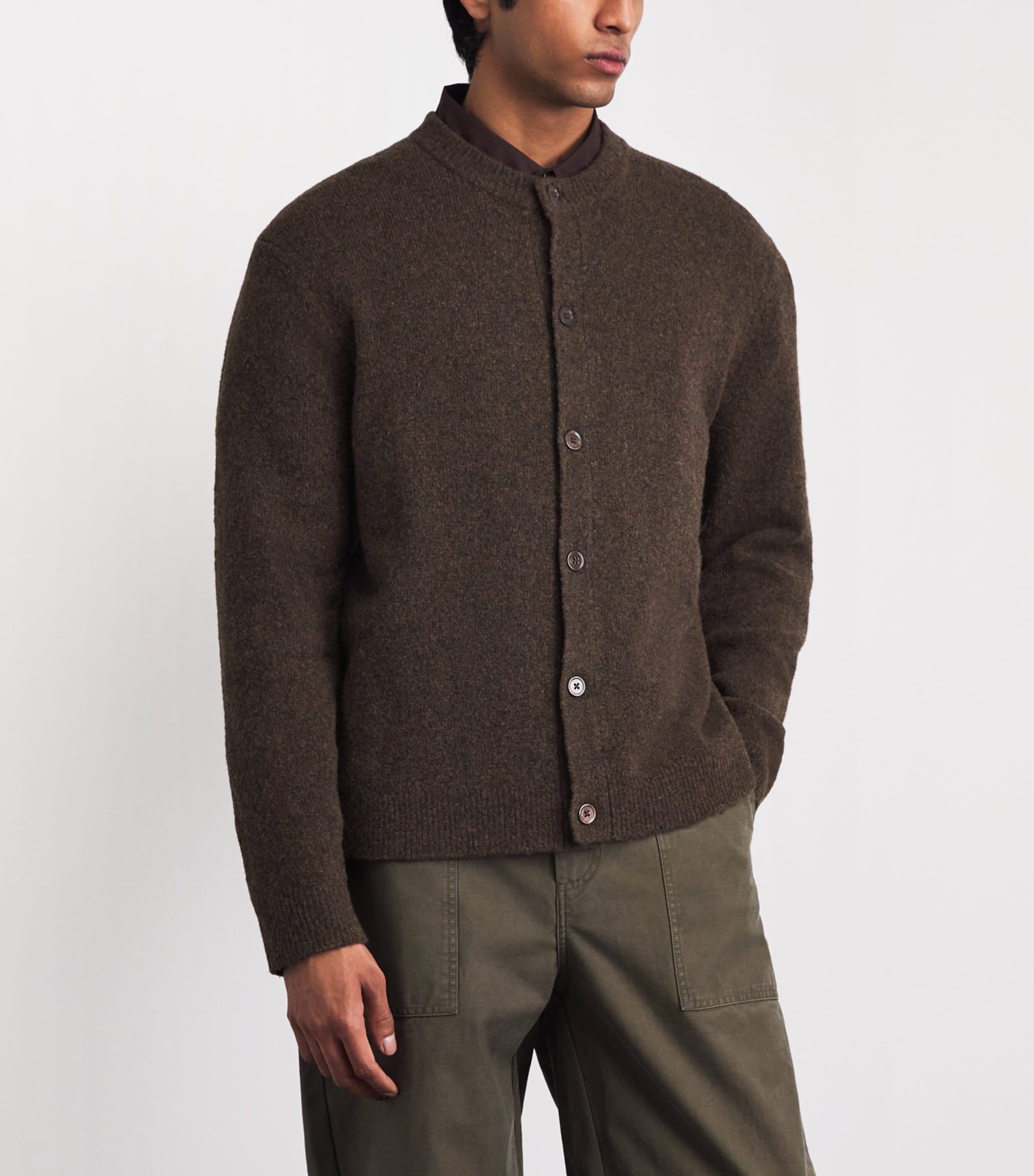 Wool-Blend Jasper Cardigan DEMITASSE Image 4