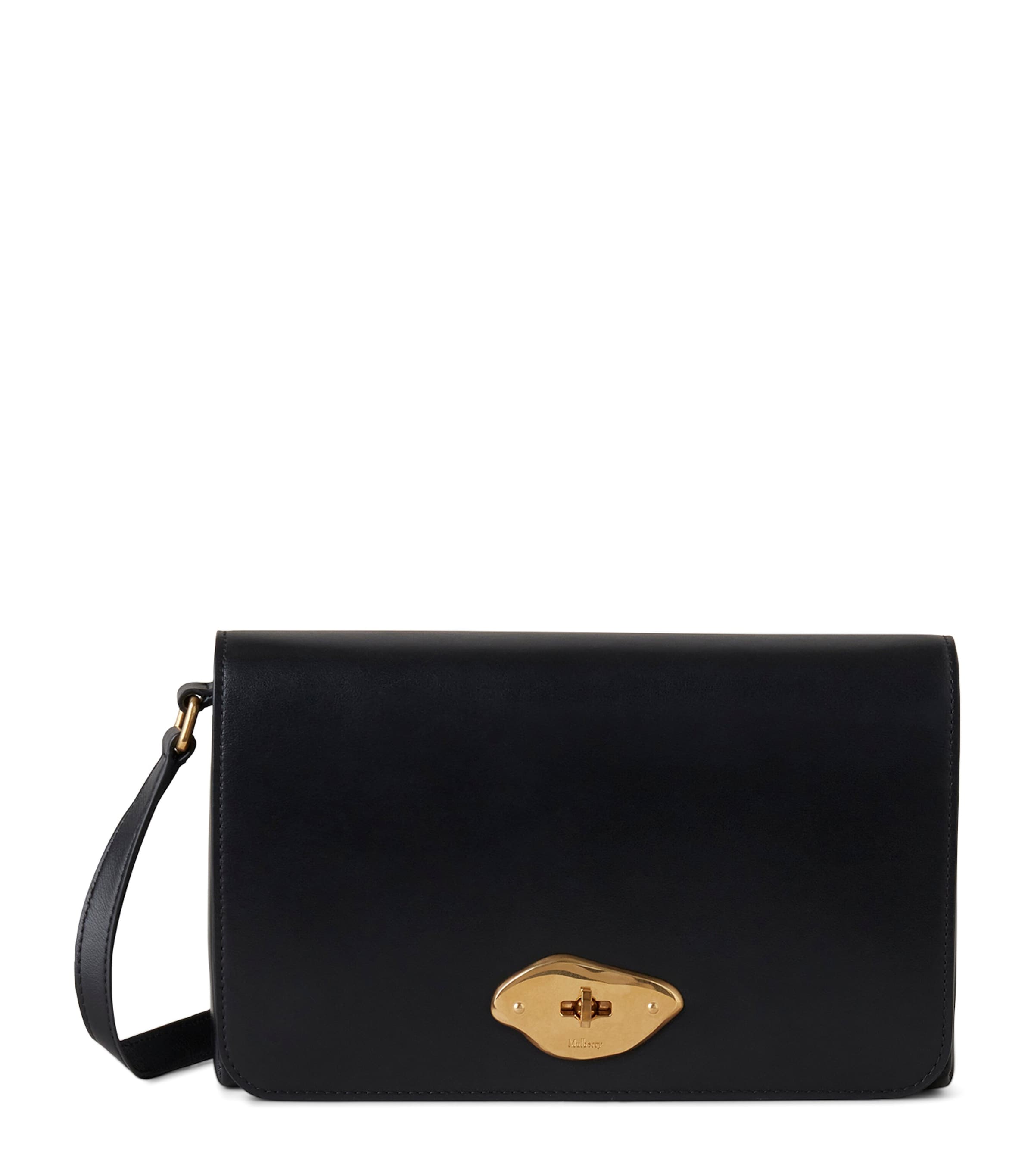 Mulberry Leather Lana Chain Wallet In Black