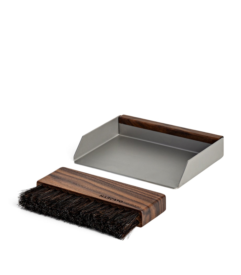Briciola Brush and Crumb Catch DARK COLOUR WOOD Image 1