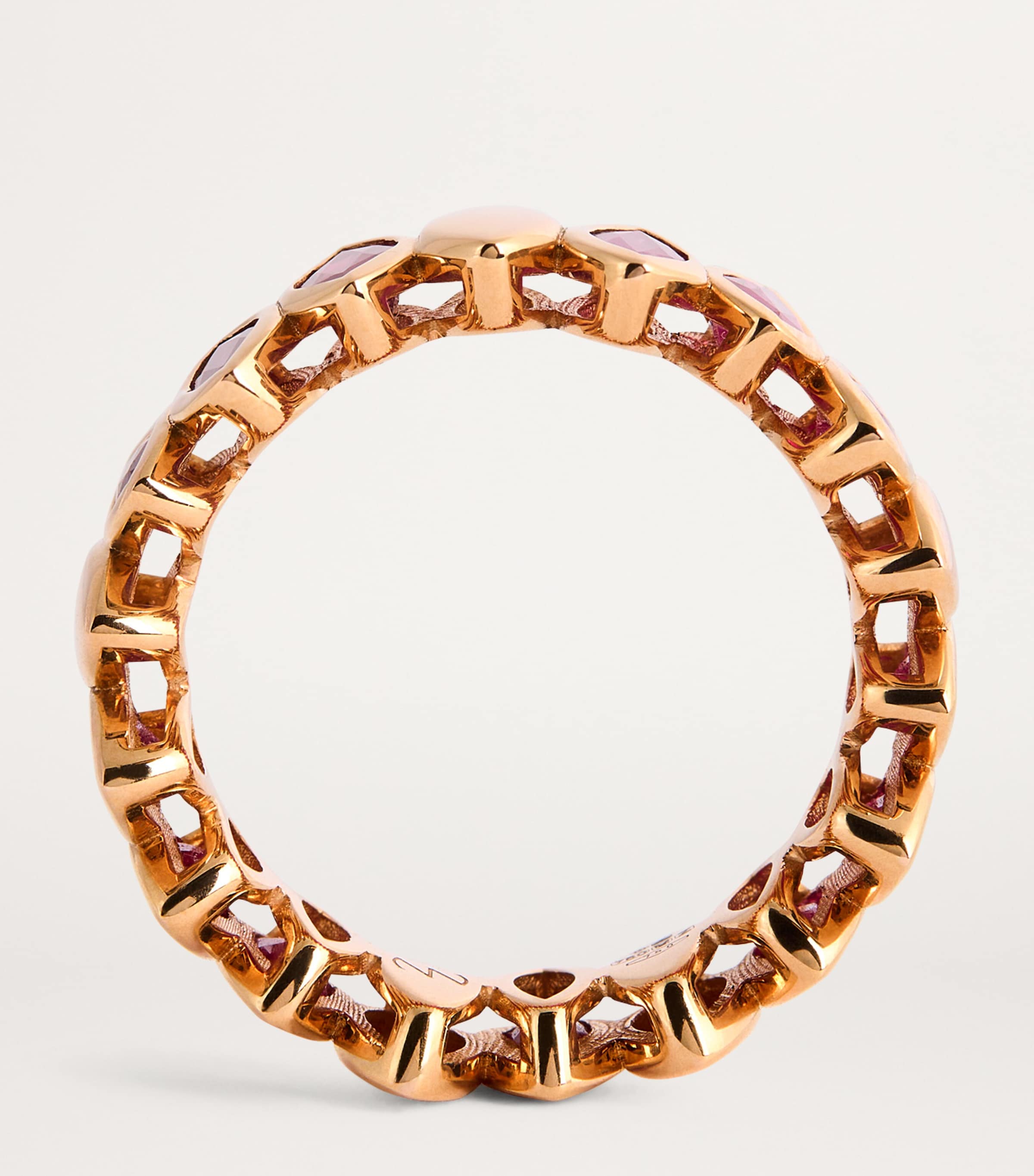 Rose Gold and Ruby Navette Ring ROSE GOLD Image 4