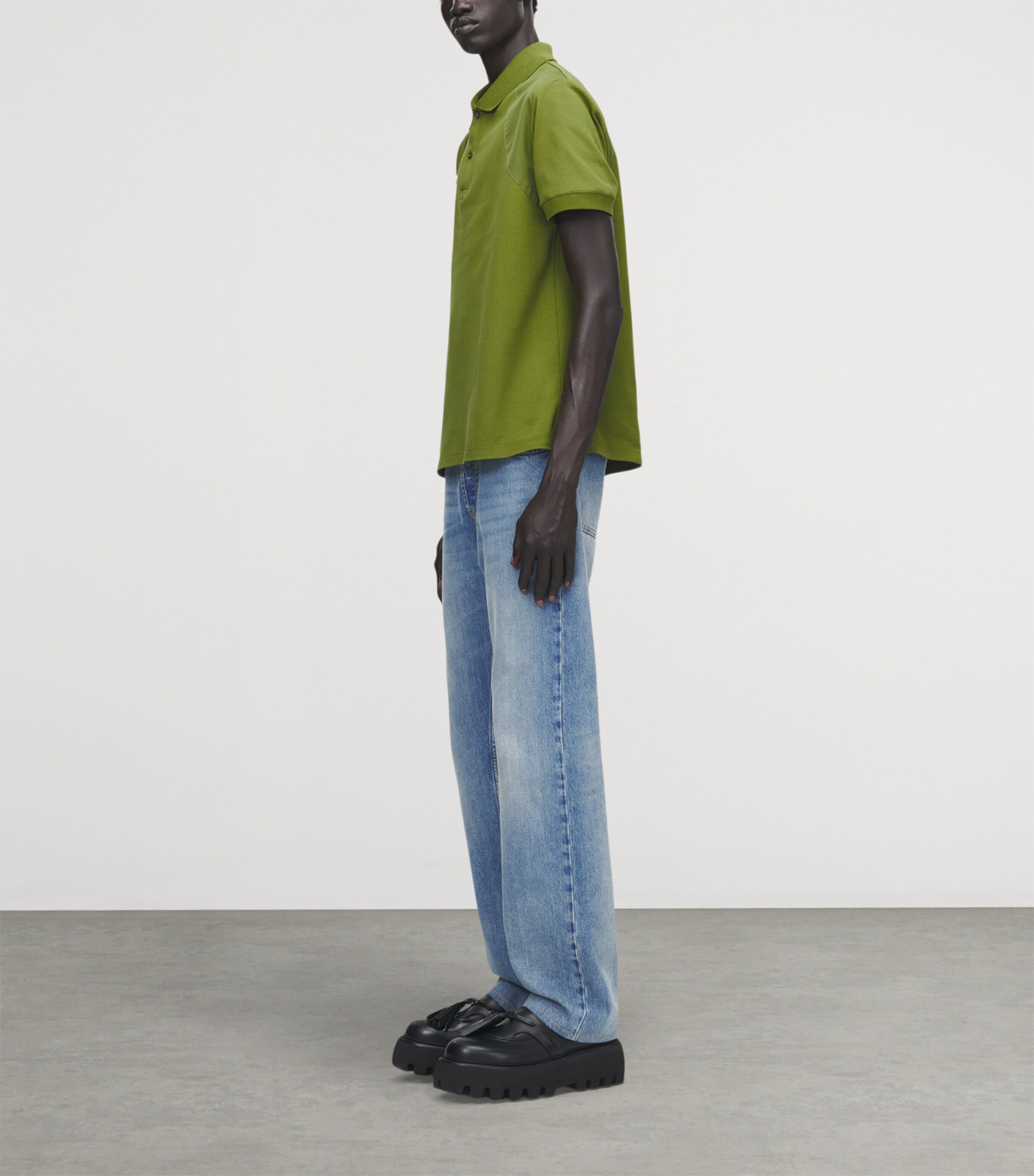 Cotton Harness Polo Shirt 3450 Image 3