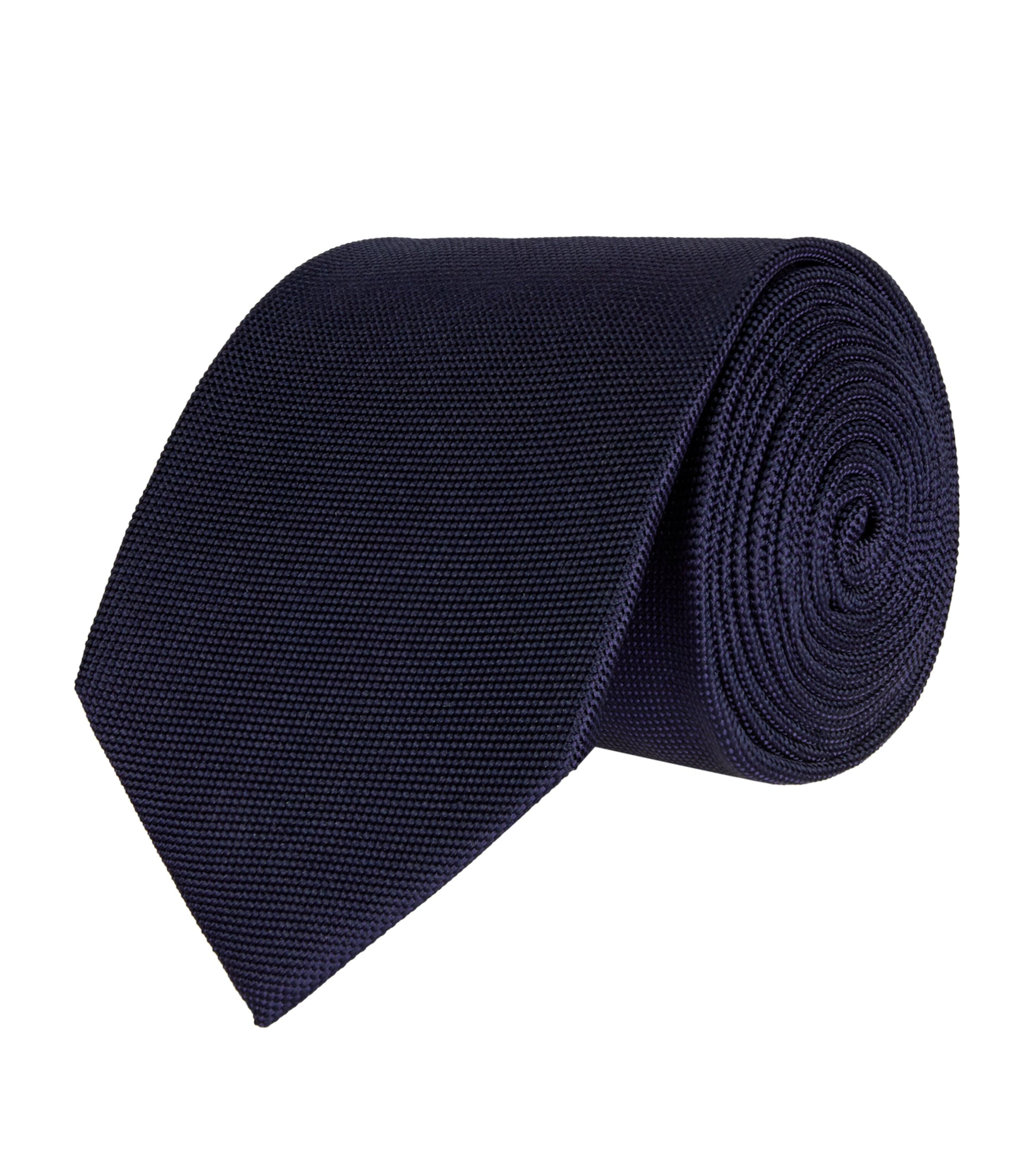 Eton Silk Tie In Gray