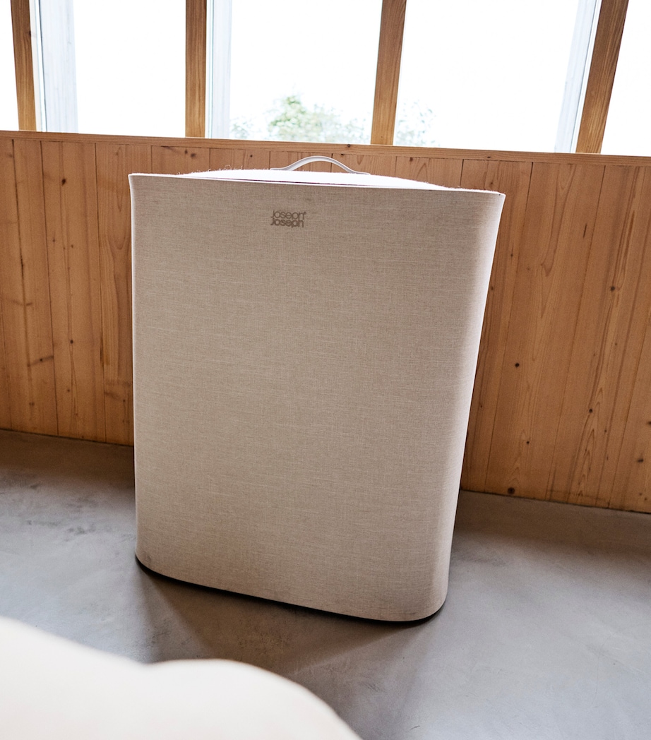 Joseph Joseph Total 2 Twin Laundry Basket (90L) Pale Mushroom Image 14