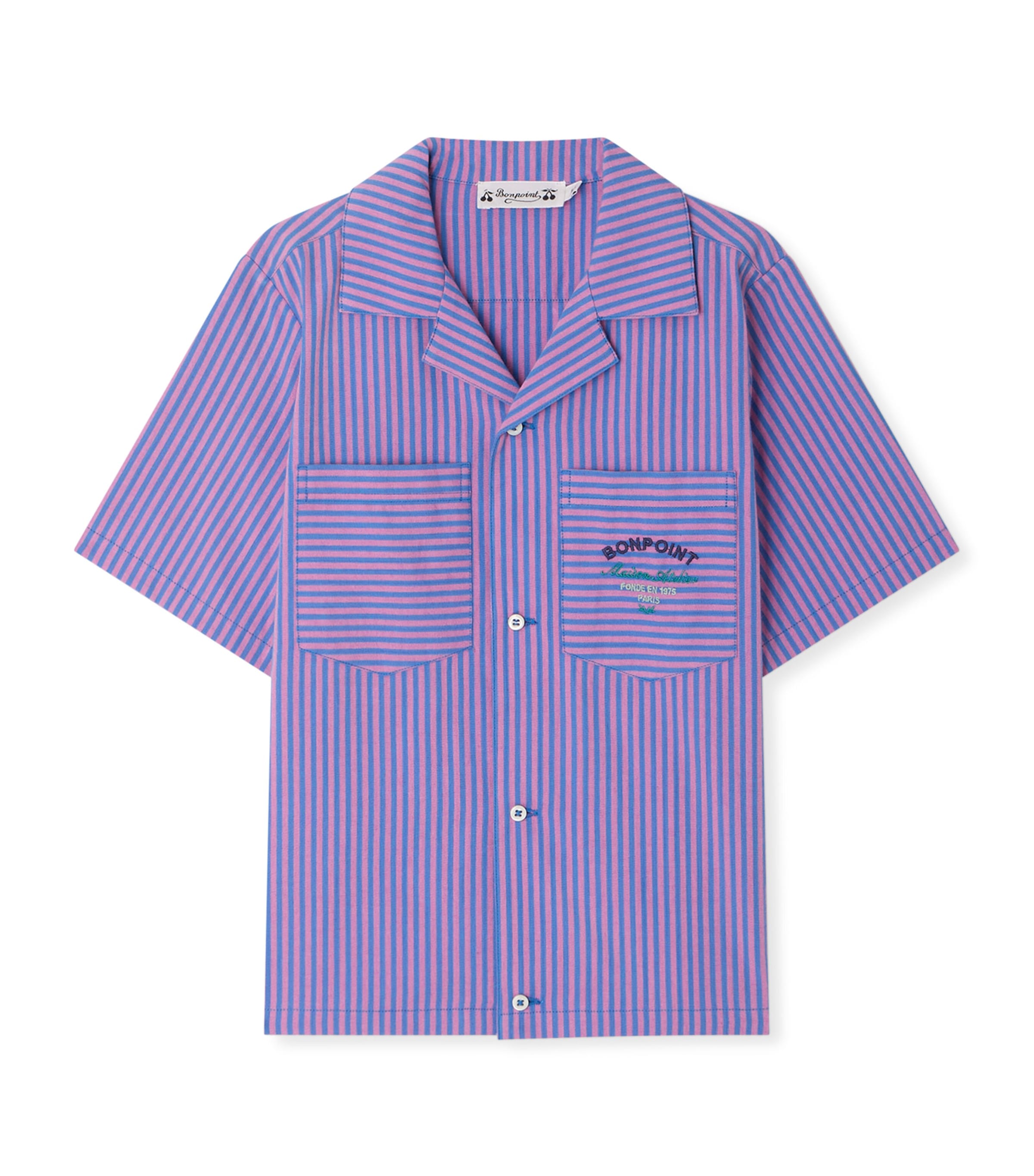 Bonpoint Fabri Striped Shirt In Purple