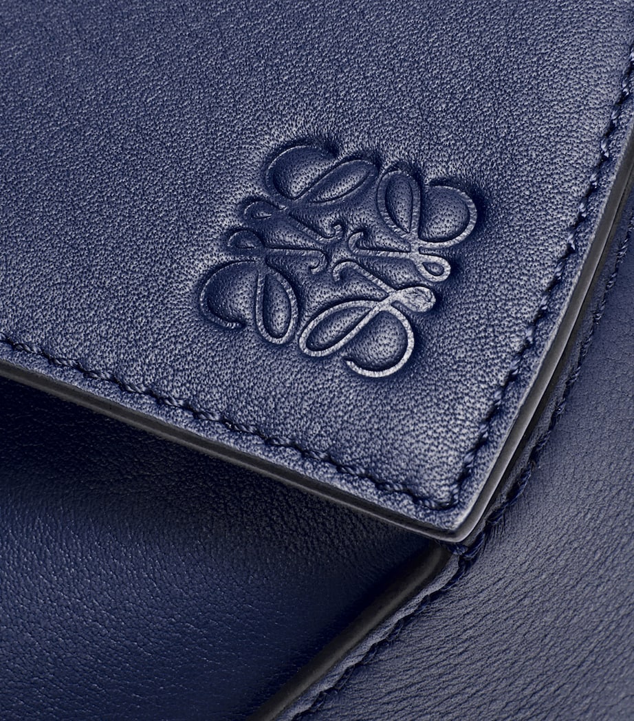 Small Leather Puzzle Edge Belt Bag ABYSS BLUE Image 6