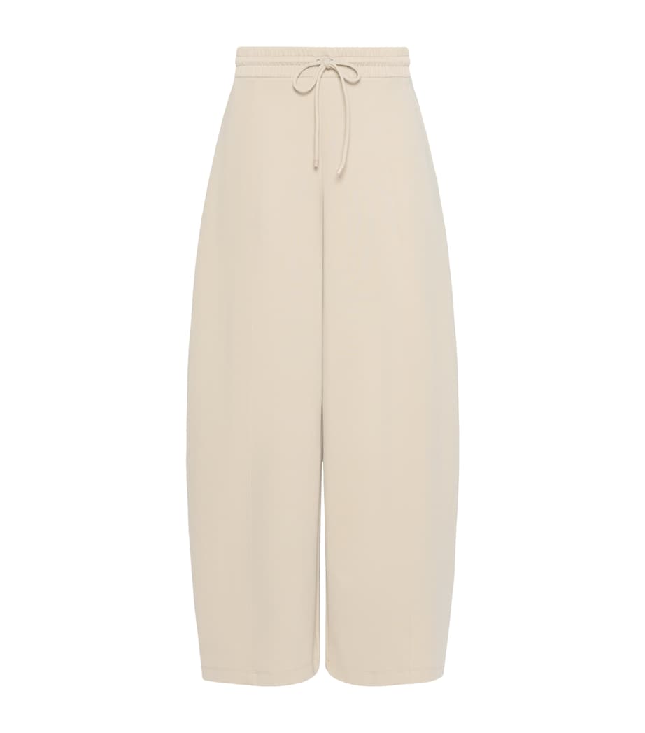 Max Mara Womens Jersey Drawstring Sweatpants Stone Image 1
