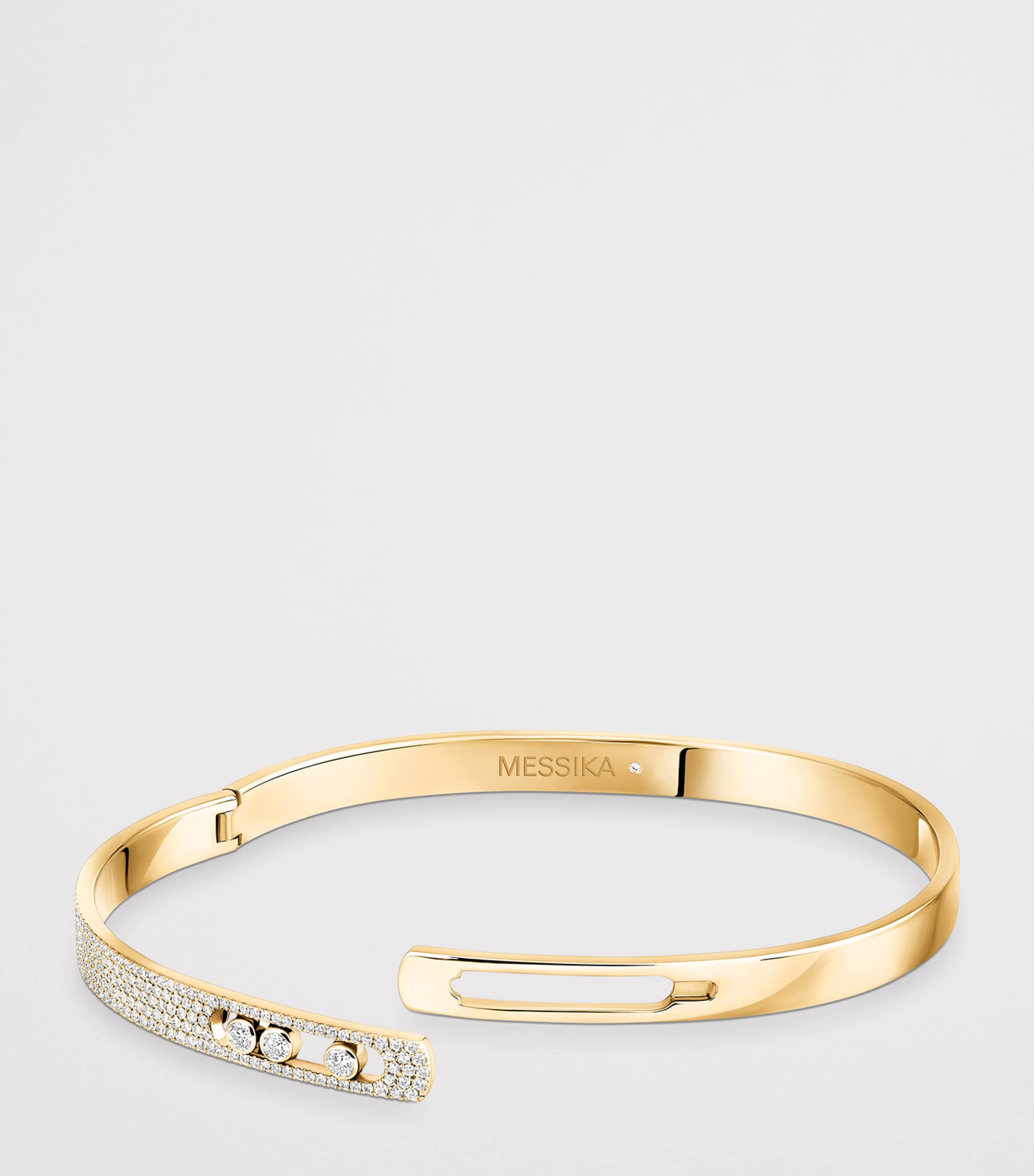 Messika Move Noa Yellow Gold and Diamond Pavé Bracelet (0.90ct) Yellow Gold Image 3
