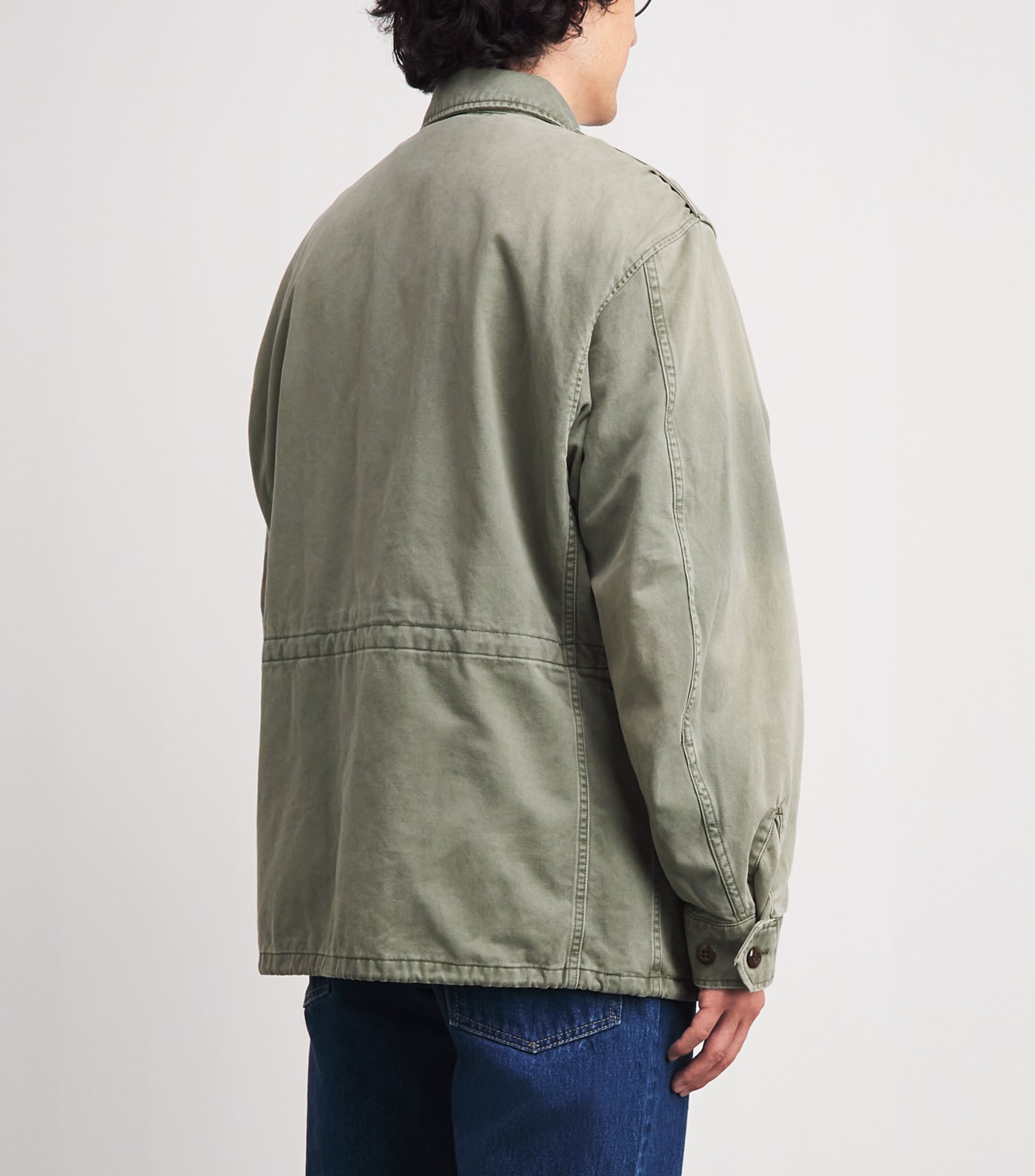 Polo Ralph Lauren Mens Cotton Sateen Field Jacket Mint Olive Washed Image 5