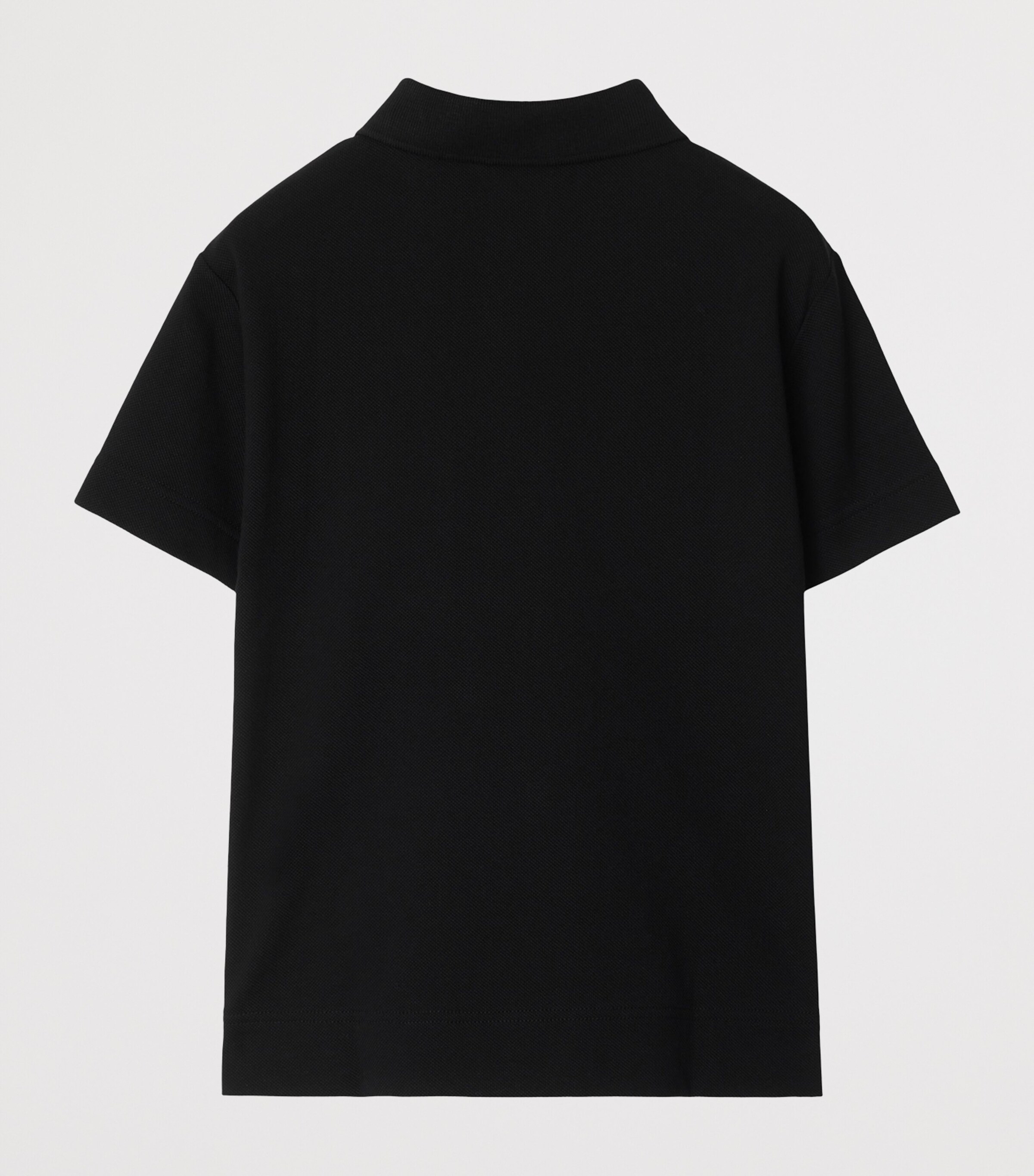 Burberry Kids Cotton EKD Polo Shirt (3-12 Years) Black Image 2
