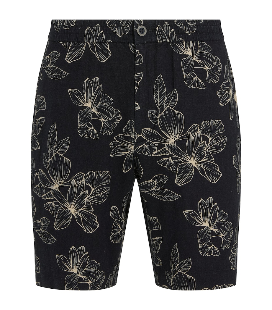 Linen-Blend Floral Cabana Shorts COSTL/LT SAND-286CLS Image 1