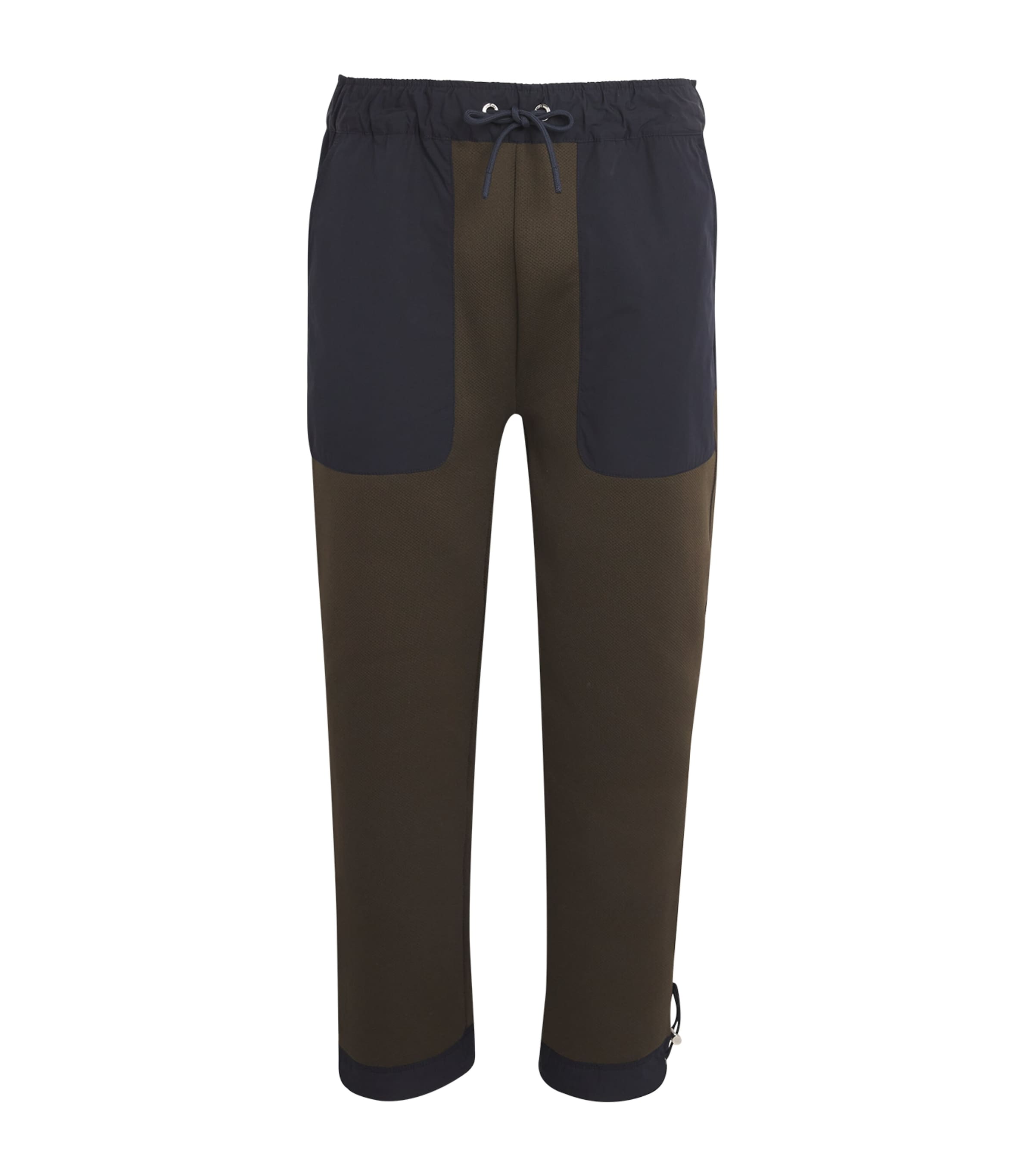 Shop Moncler Drawstring Trousers In Green