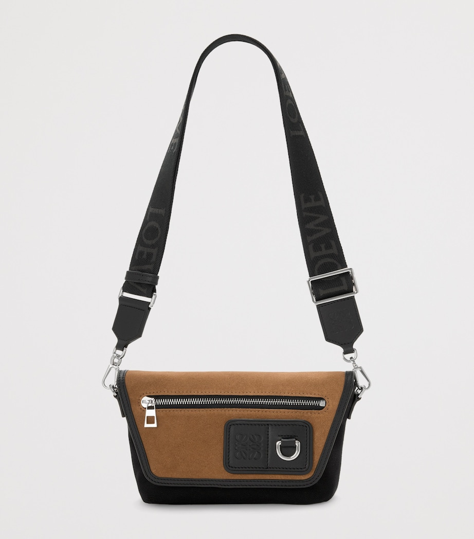 Mini Flex Messenger Bag BLACK/DARK GOLD Image 4
