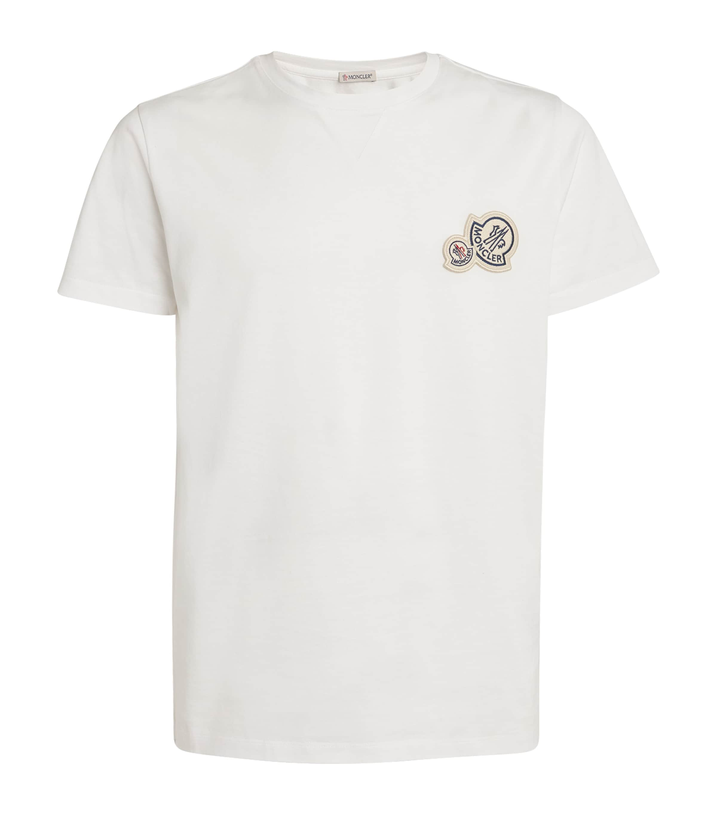 Moncler Cotton Logo T-shirt In White