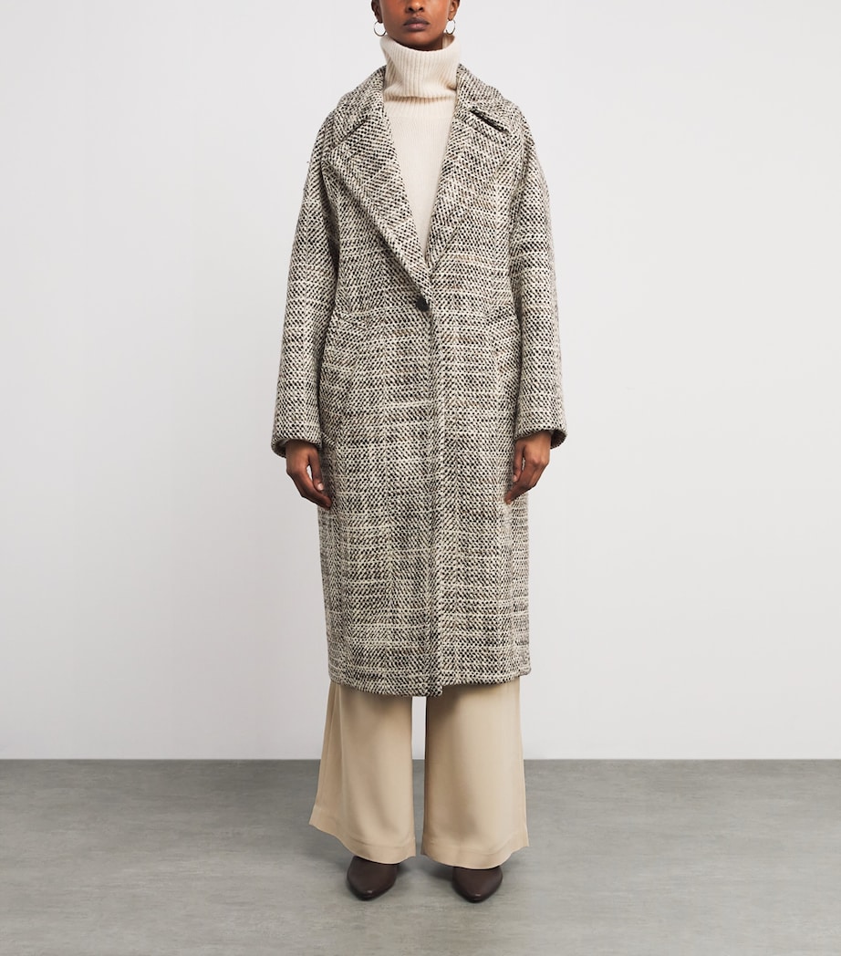 Virgin Wool-Blend Florent Coat COCOA COMBO Image 3