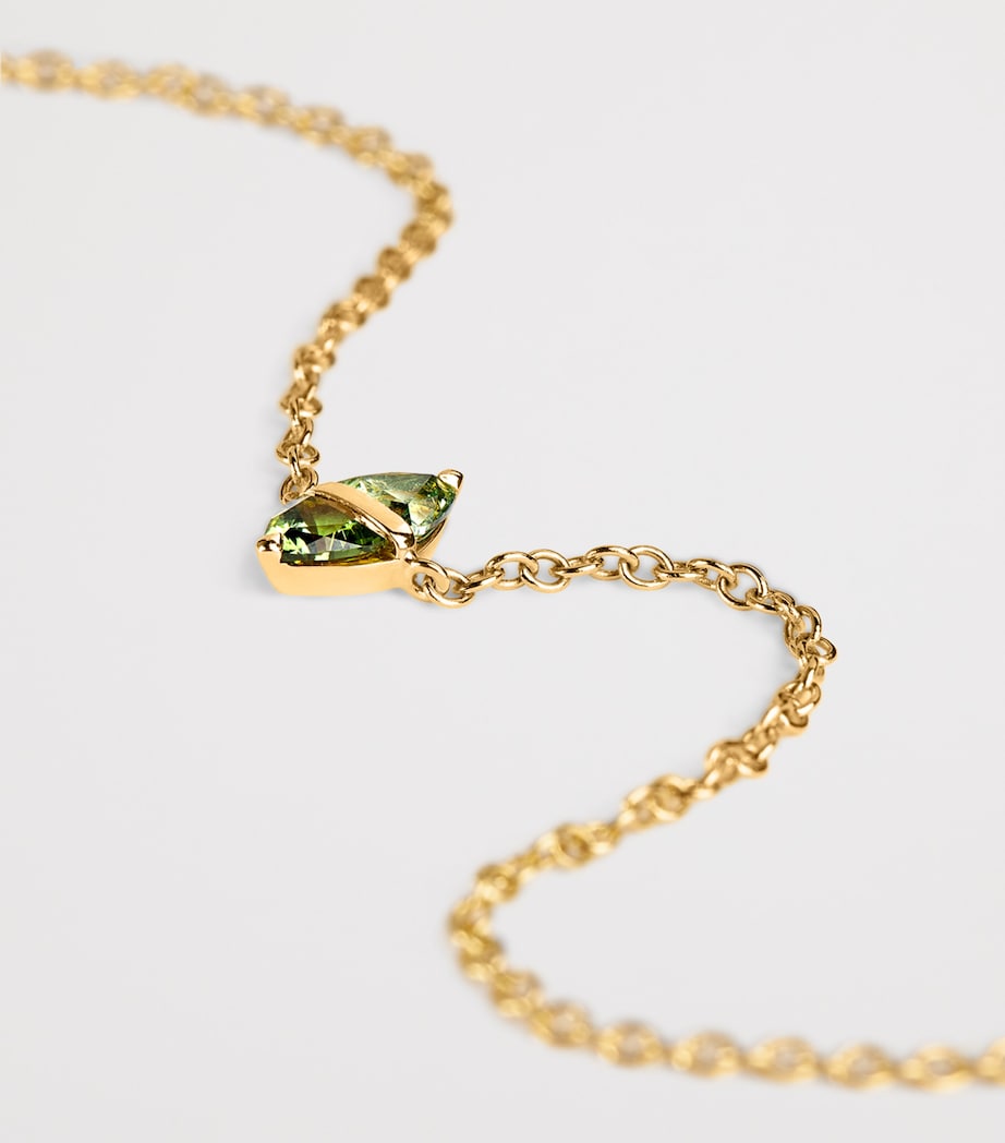 Yellow Gold and Sapphire Tilly Necklace YELLOW GOLD Image 4