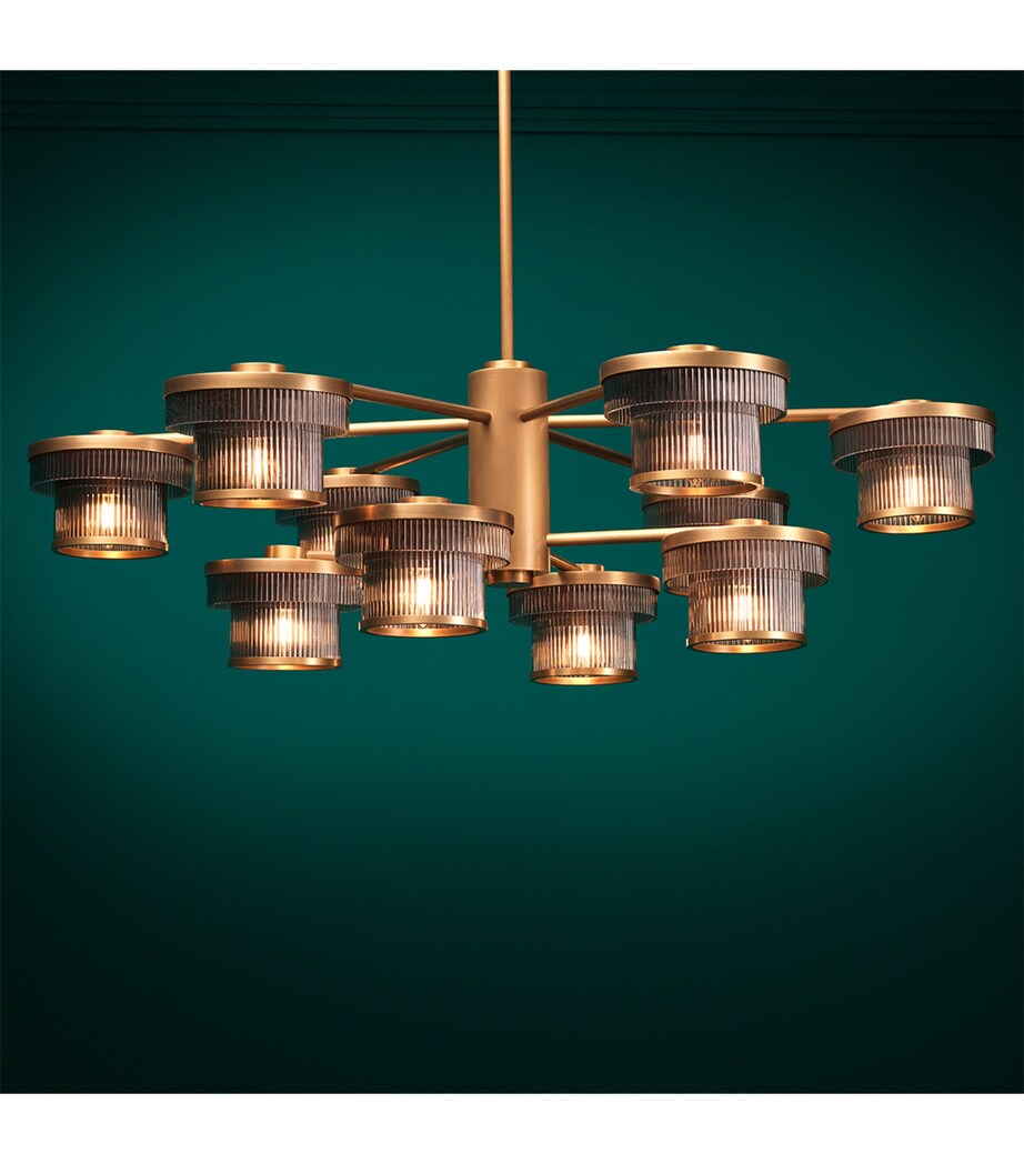 Eichholtz CDJ Andromeda 10-Light Chandelier Brass Image 2