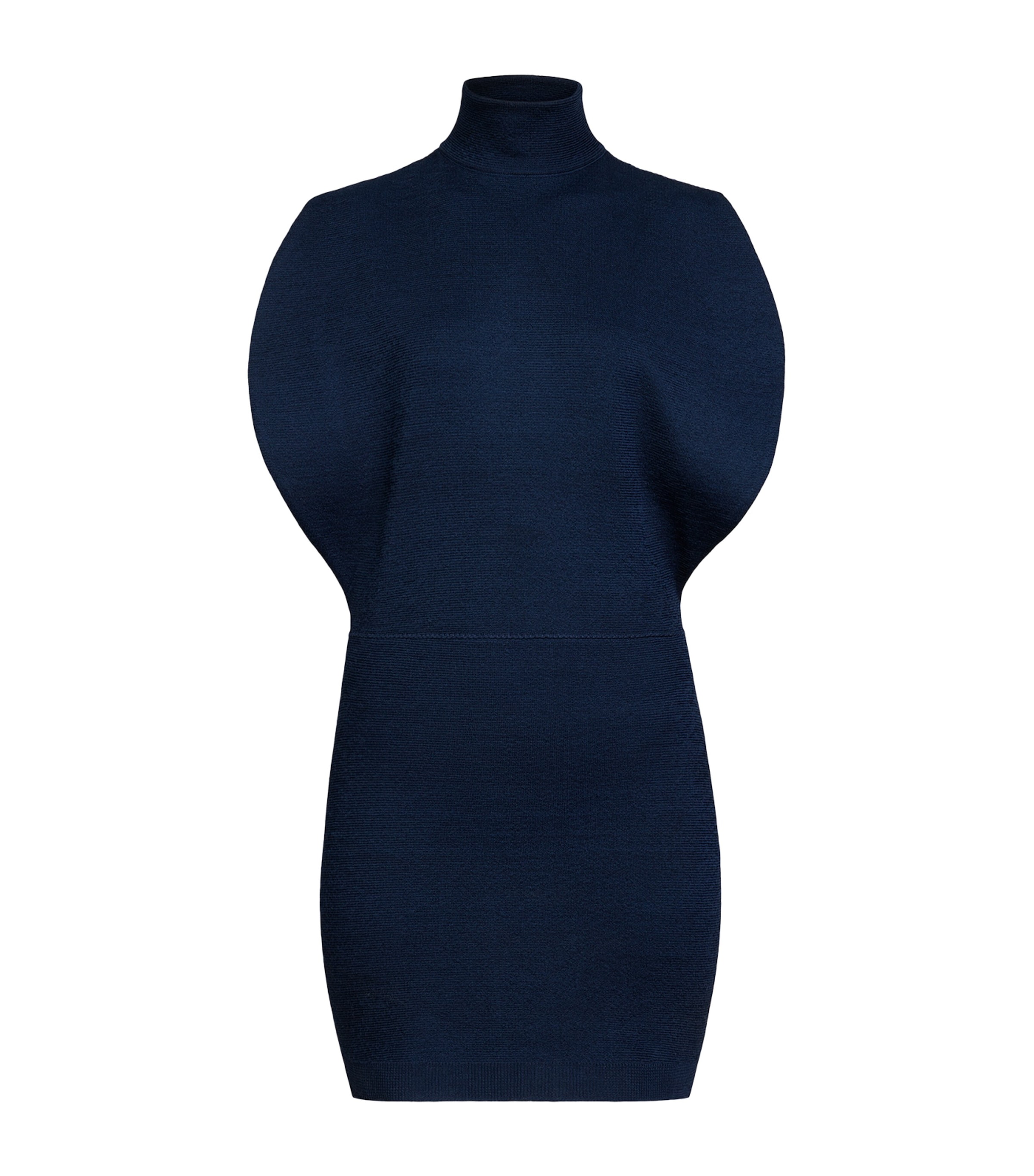 Alaïa Womens Curved Mini Dress Minuit Image 1