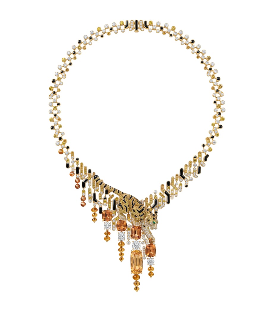 Cartier Yellow Gold, Diamond and Topaz Haryma Necklace Yellow Gold Image 1