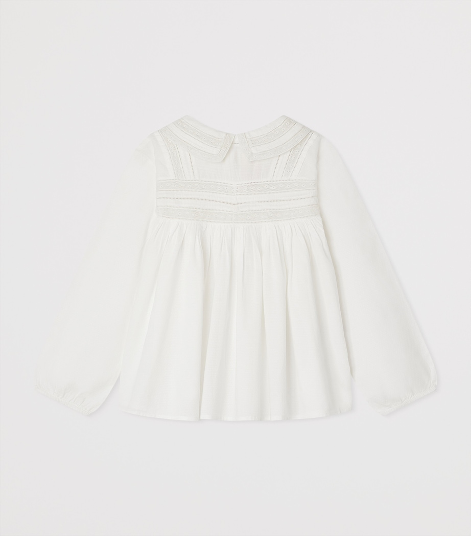 Cotton Blouse (10-14 Years) BLANC LAIT Image 2