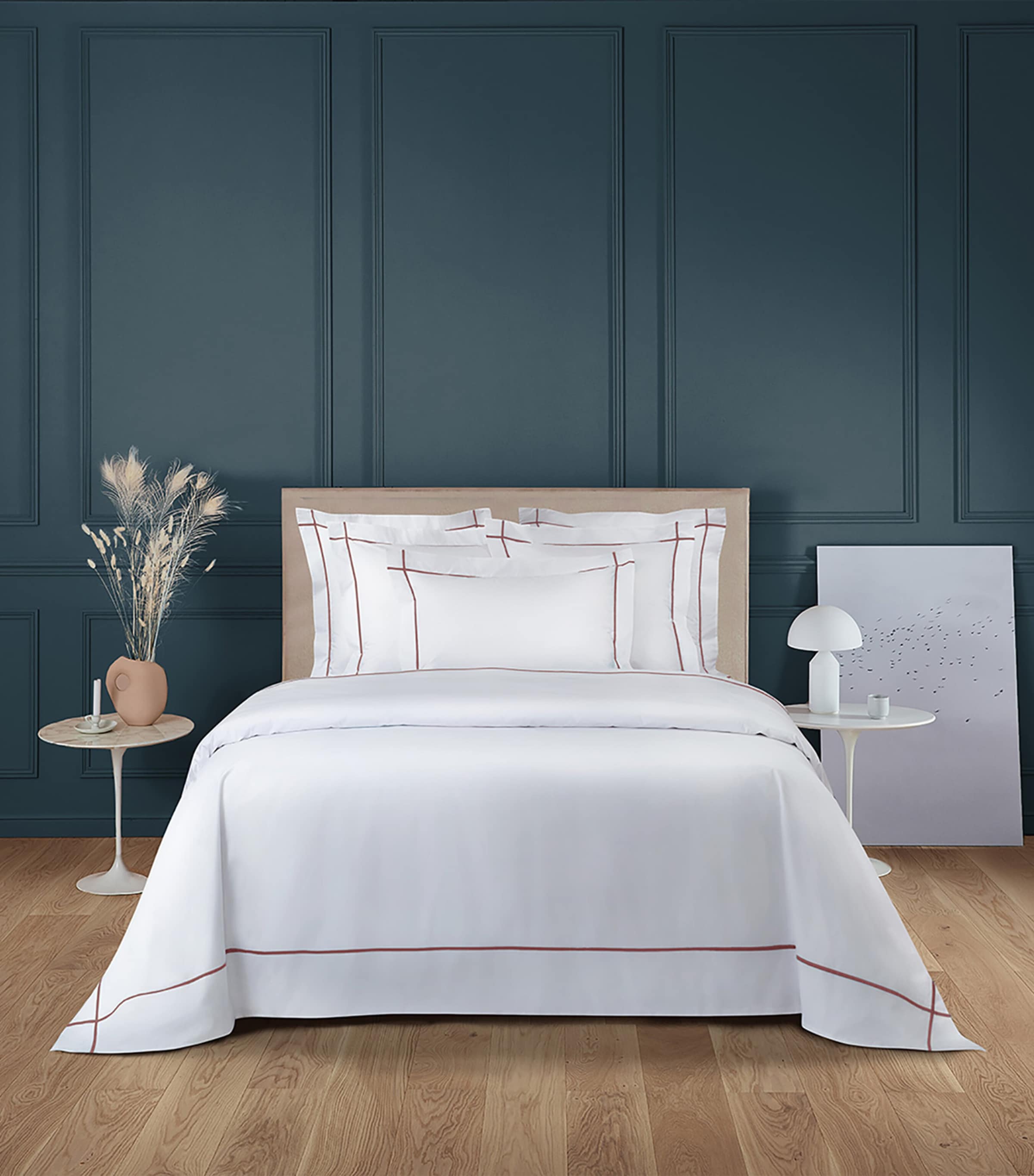 Yves Delorme Athena Santal Flat Sheet In White