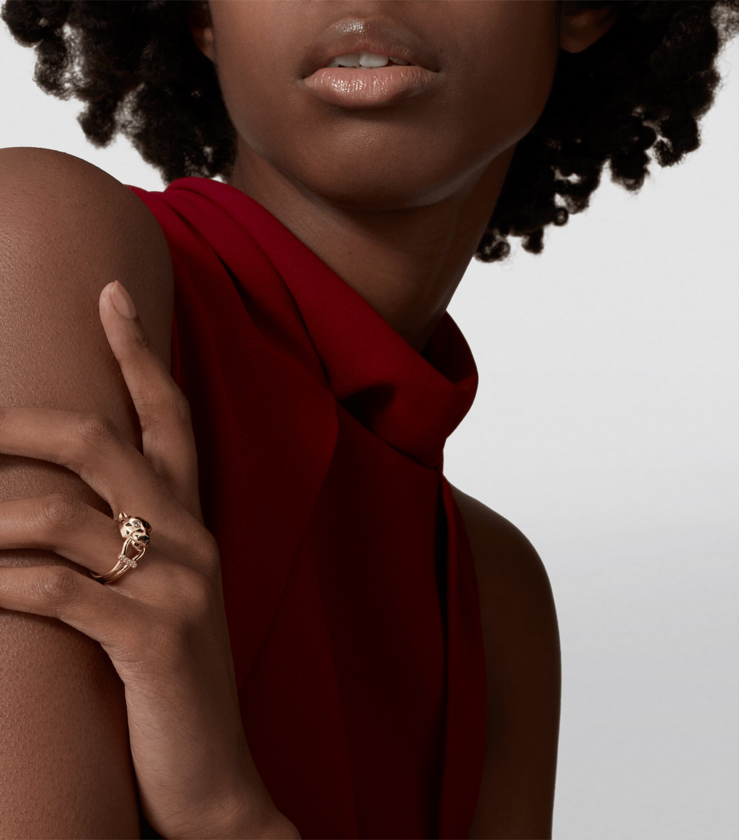 Yellow Gold, Diamond and Tsavorite Panthère de Cartier Ring MULTI Image 6