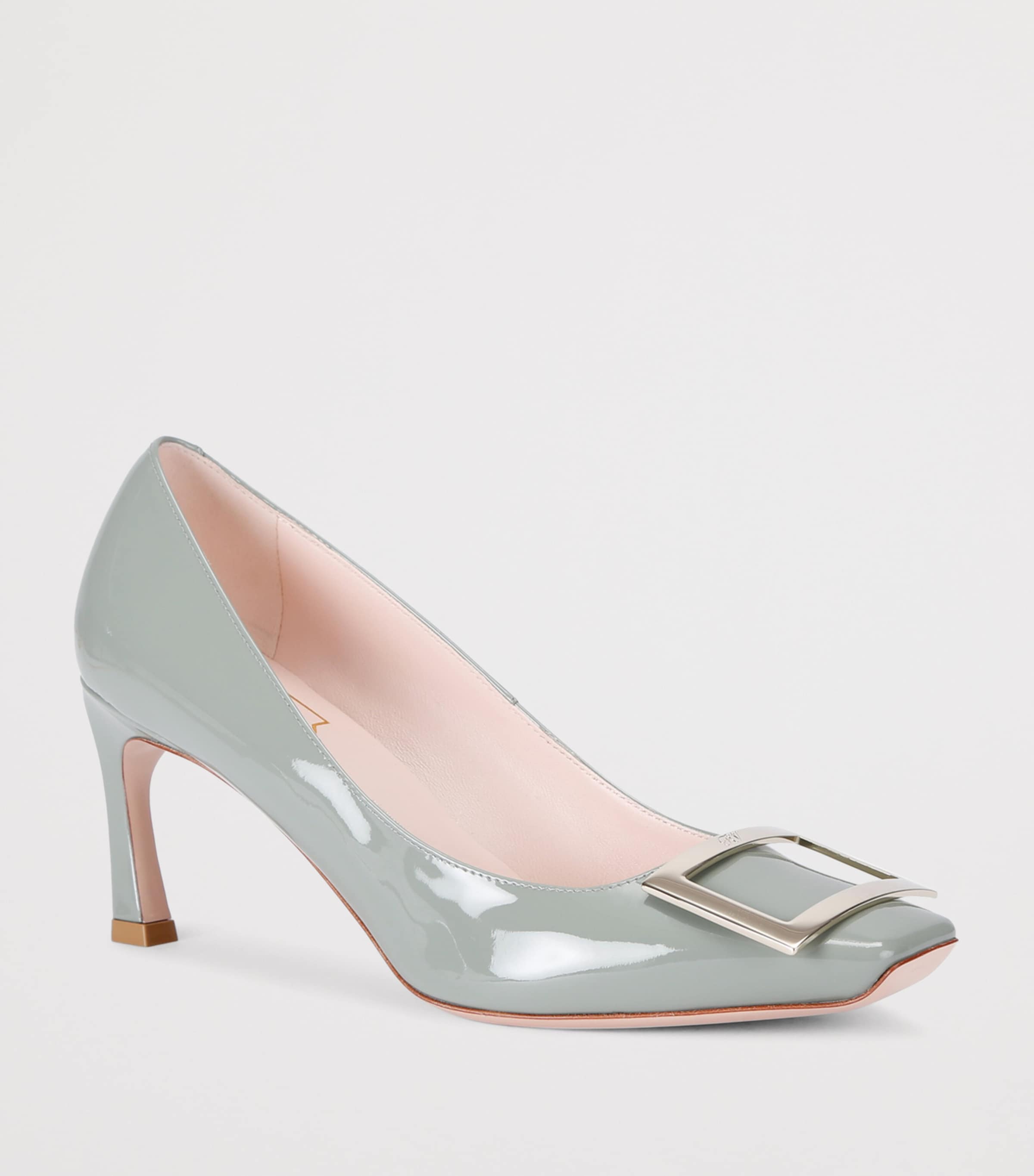 Patent Belle Vivier Trompette Pumps 70 GREY/M.CMB Image 3