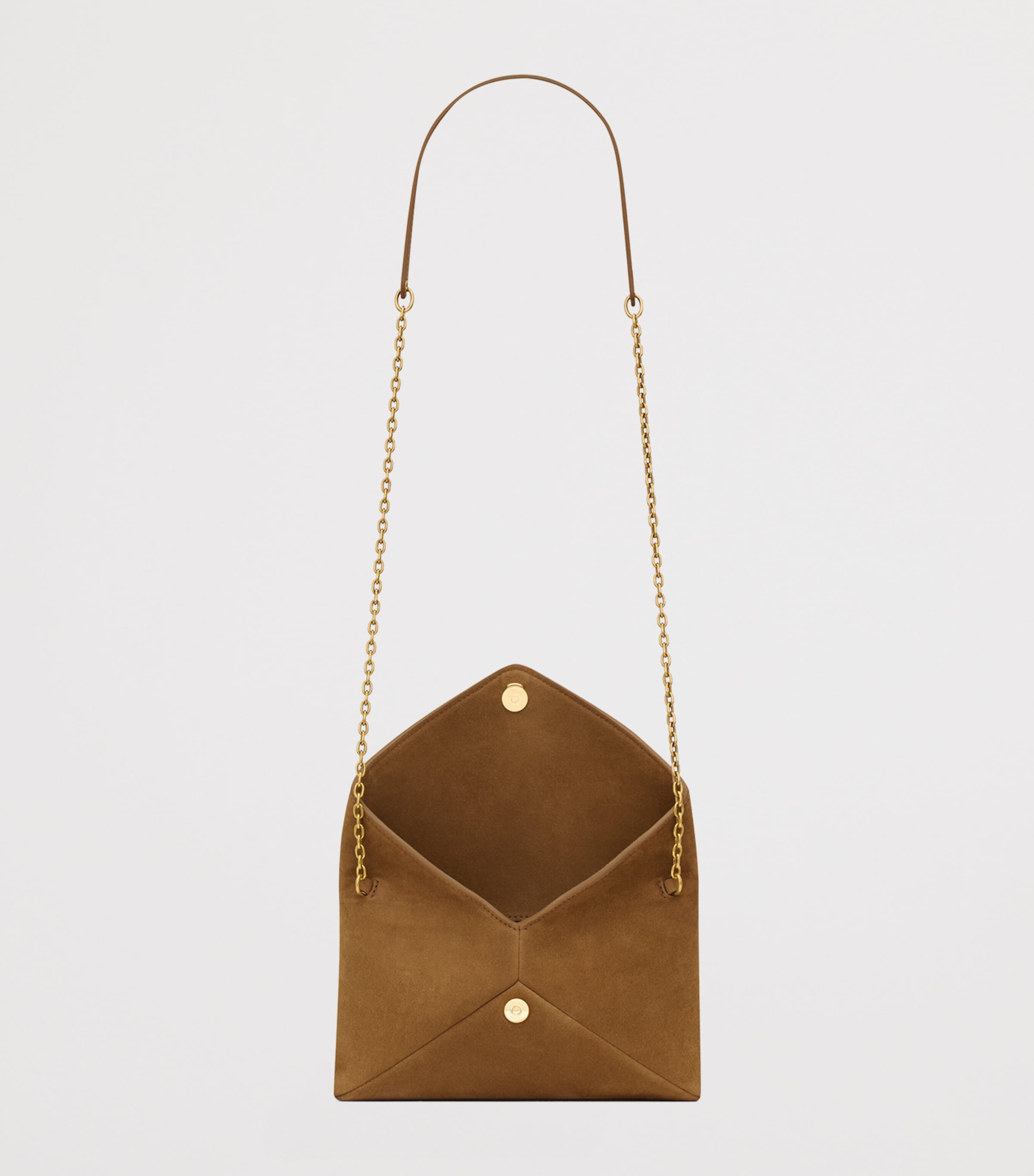 Saint Laurent Small Suede Cassandre Envelope Shoulder Bag Image 5
