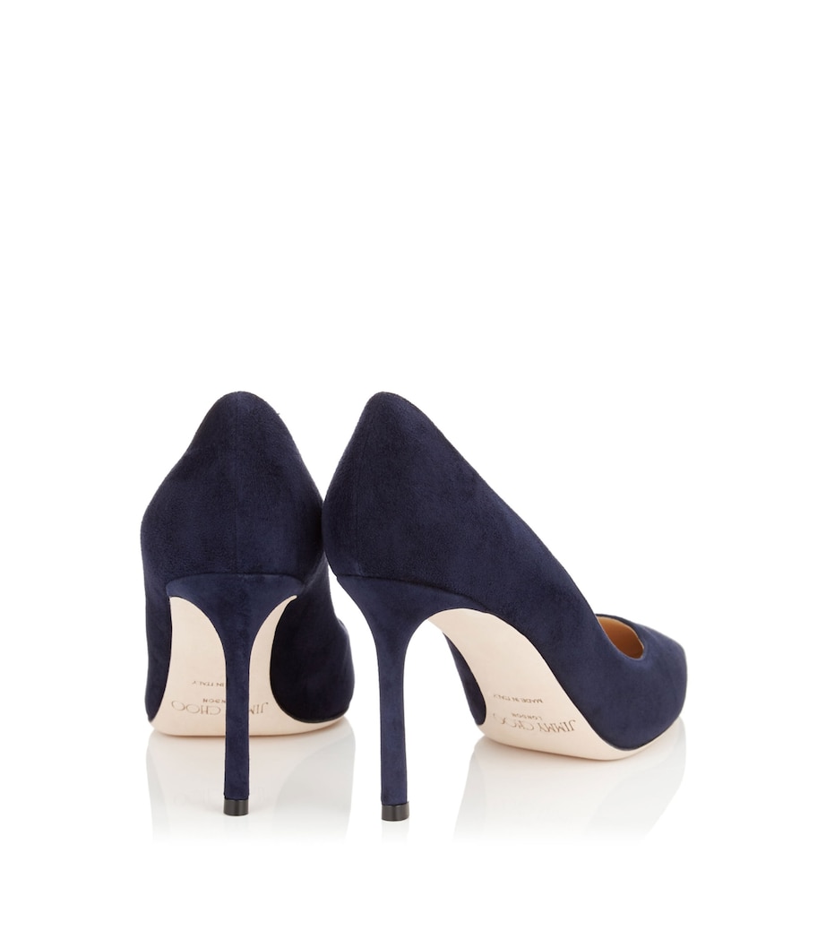 Romy 85 Suede Pumps NAVY Image 3
