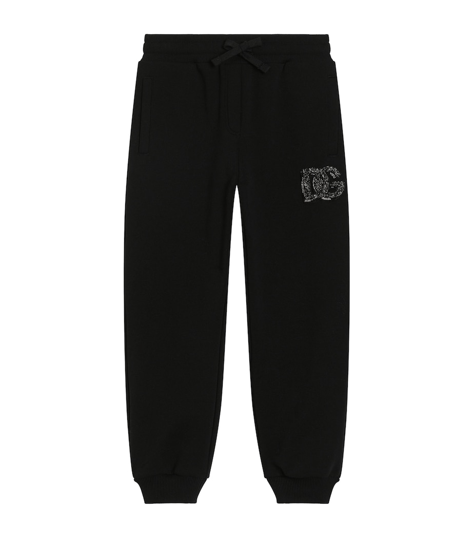 Virgin Wool Logo Sweatpants (8-12+ Years) N0000-BLACK Image 1