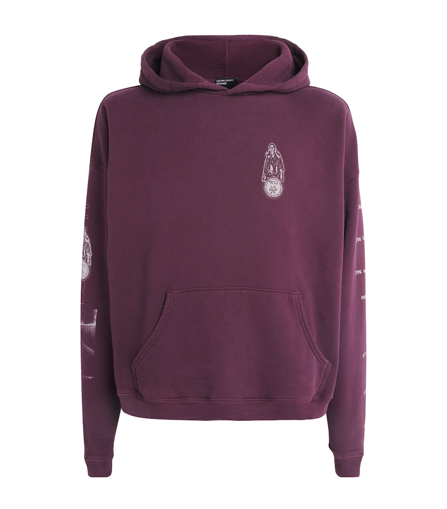 Cotton Remember Me Hoodie BURGUNDY Image 1