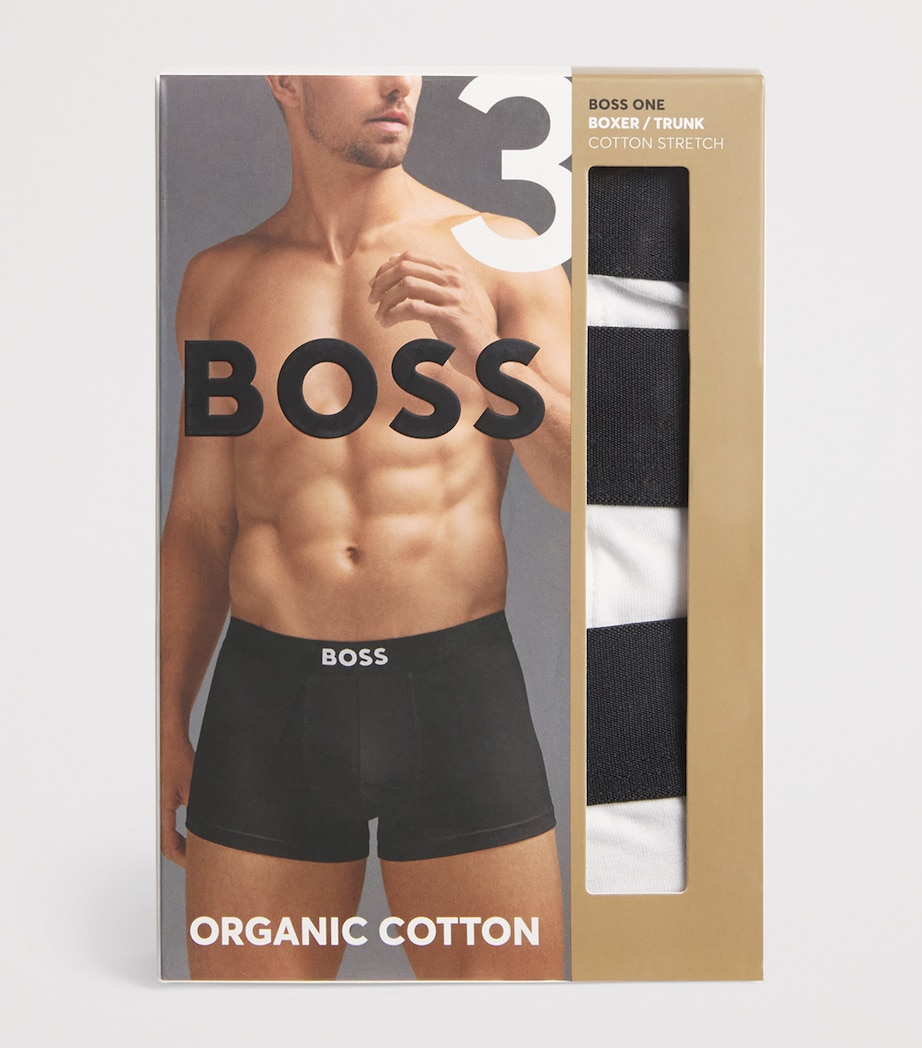Organic Cotton-Blend Boxers (Pack of 3) 100-WHITE Image 4