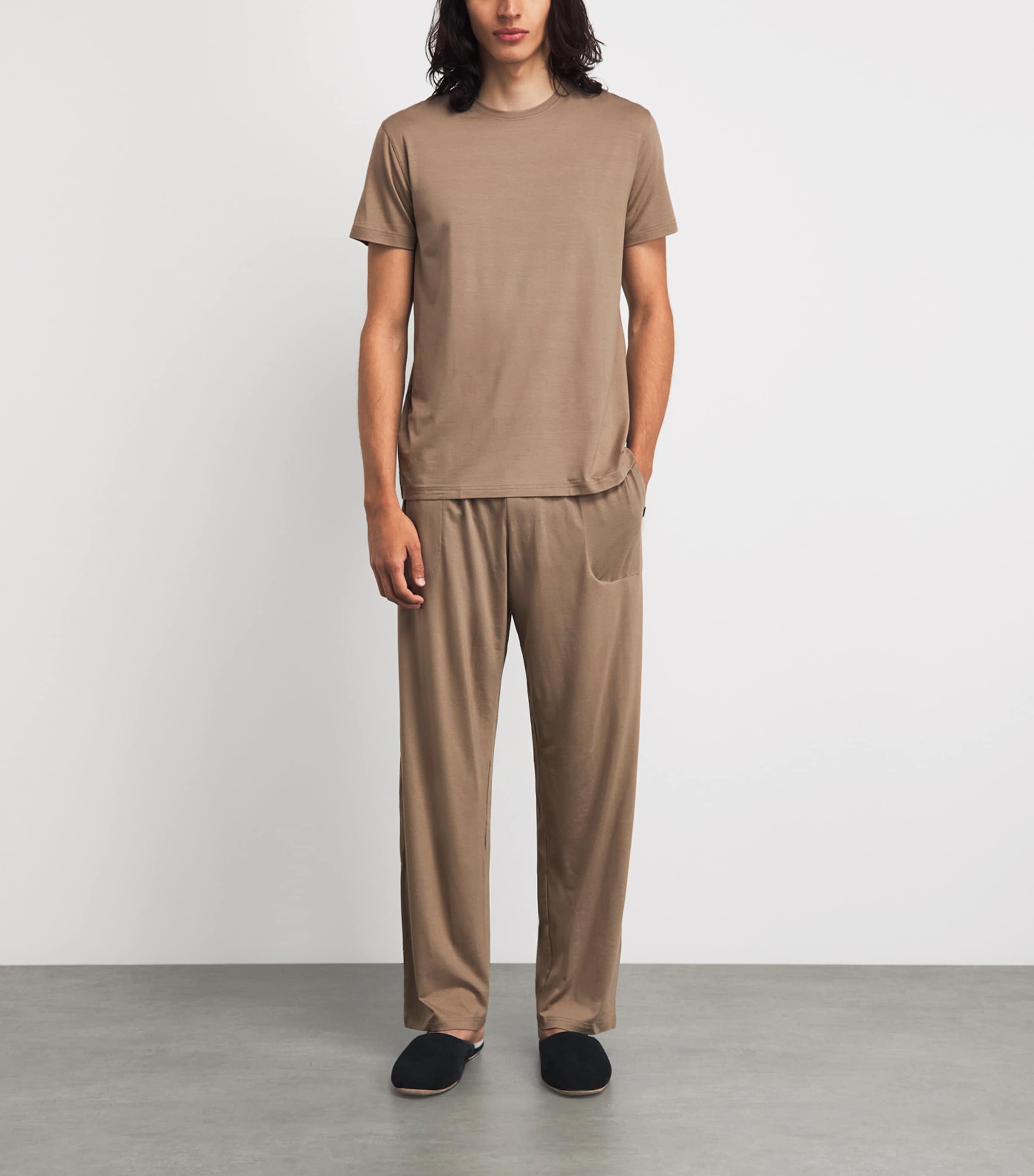 Derek Rose Mens Basel Lounge T-Shirt Bro Image 2