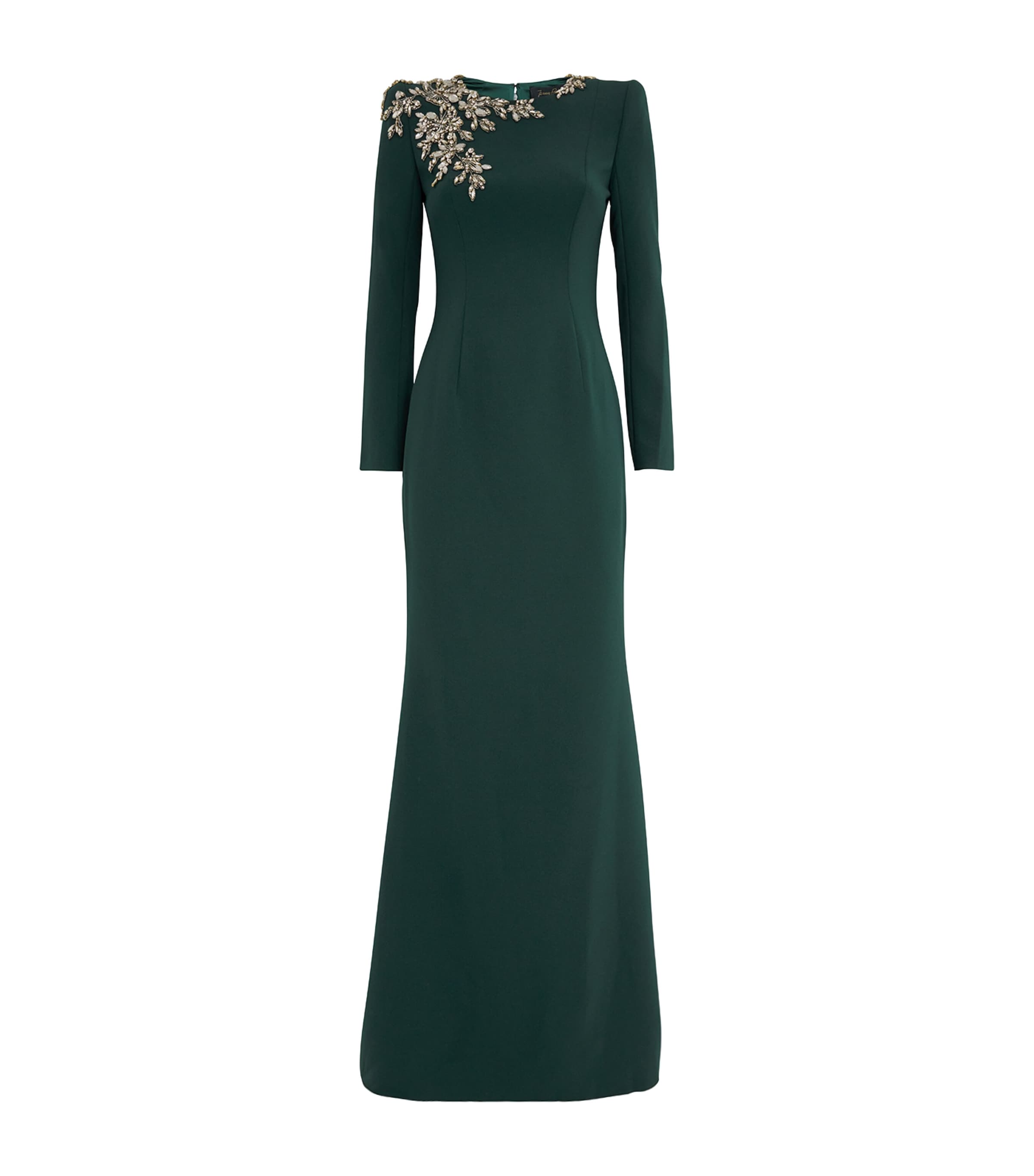 JENNY PACKHAM EMBELLISHED ANGEL EYES GOWN 