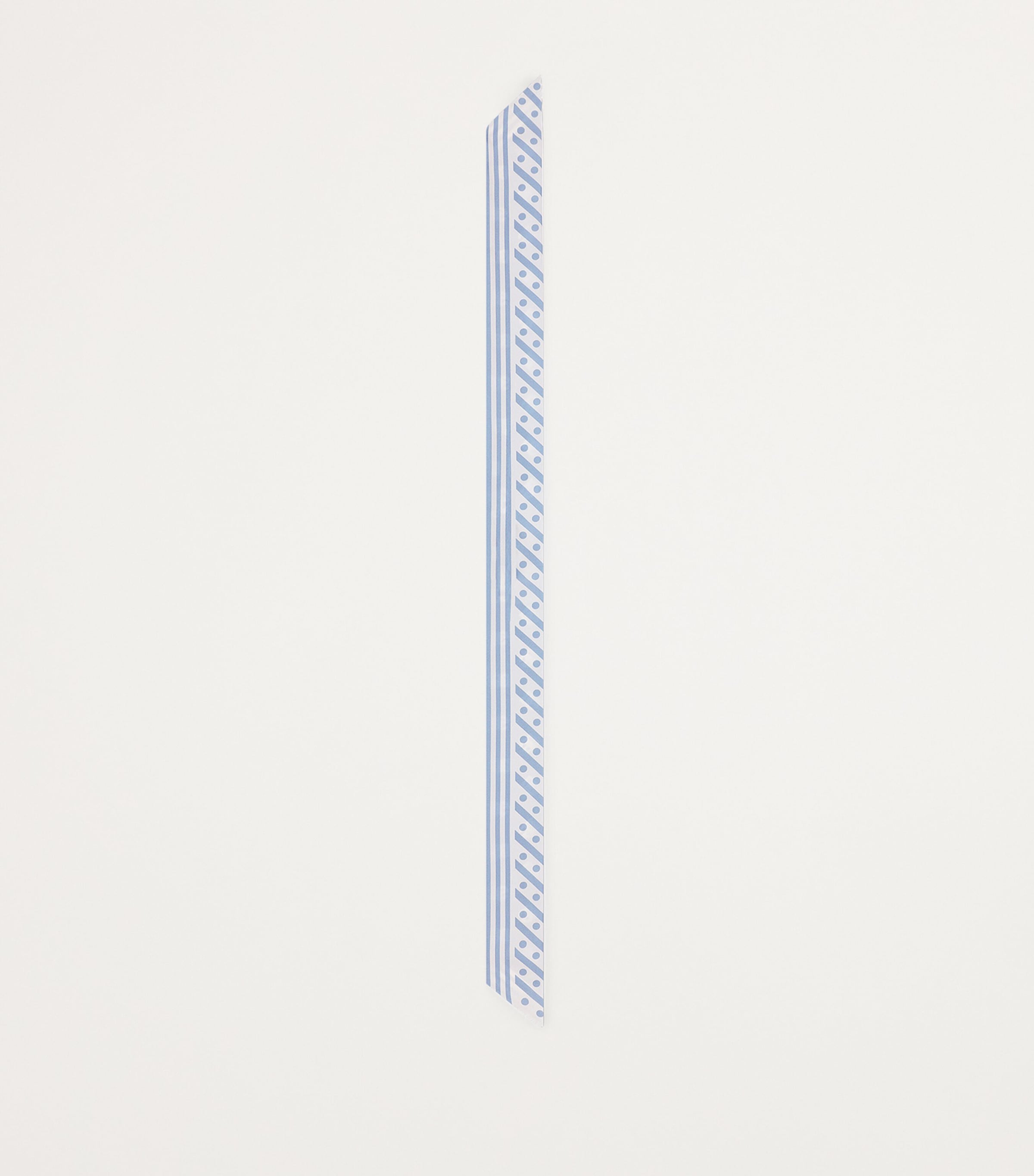 Silk Monogram Skinny Scarf HC4ZW-F.AZZURRO Image 2