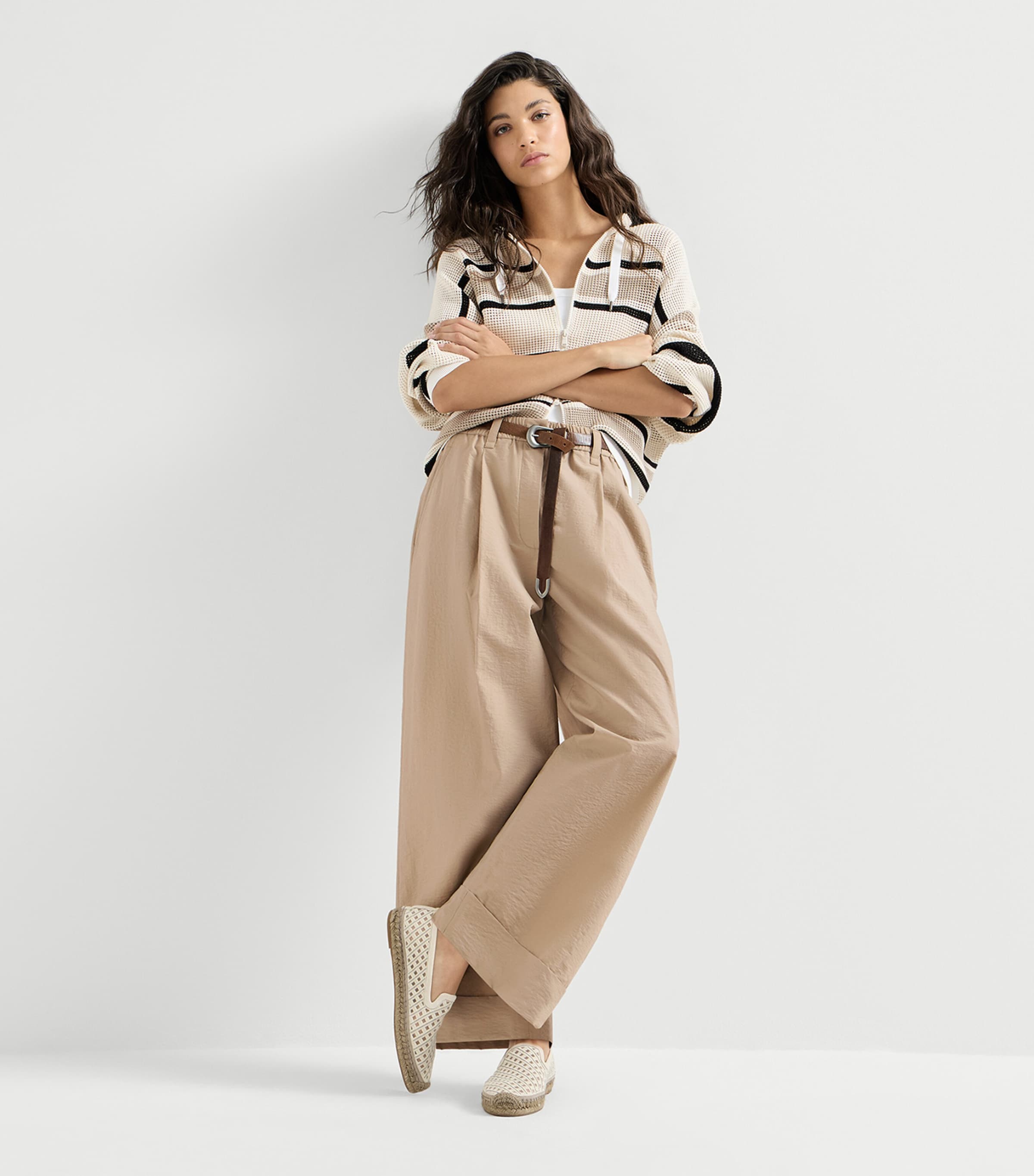 Brunello Cucinelli Womens Pleated Trousers Image 4