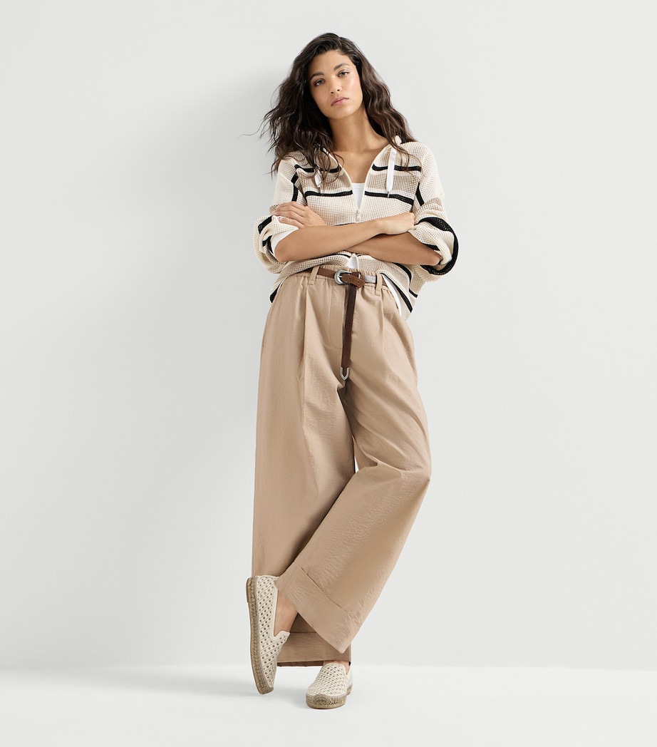 Brunello Cucinelli Womens Pleated Trousers Image 4
