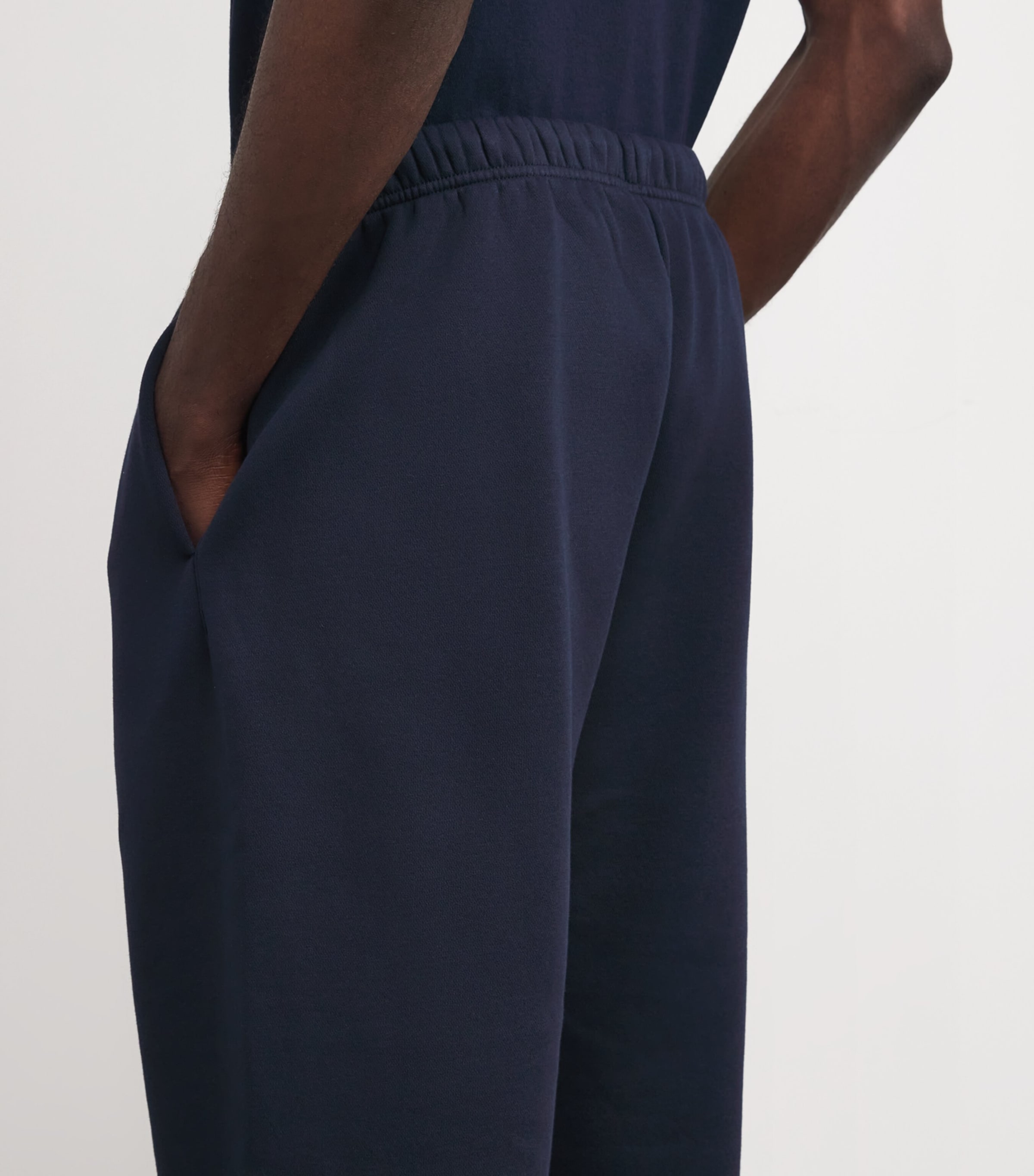 Fleece Lounge Relaxed Sweatpants NAVY Image 6